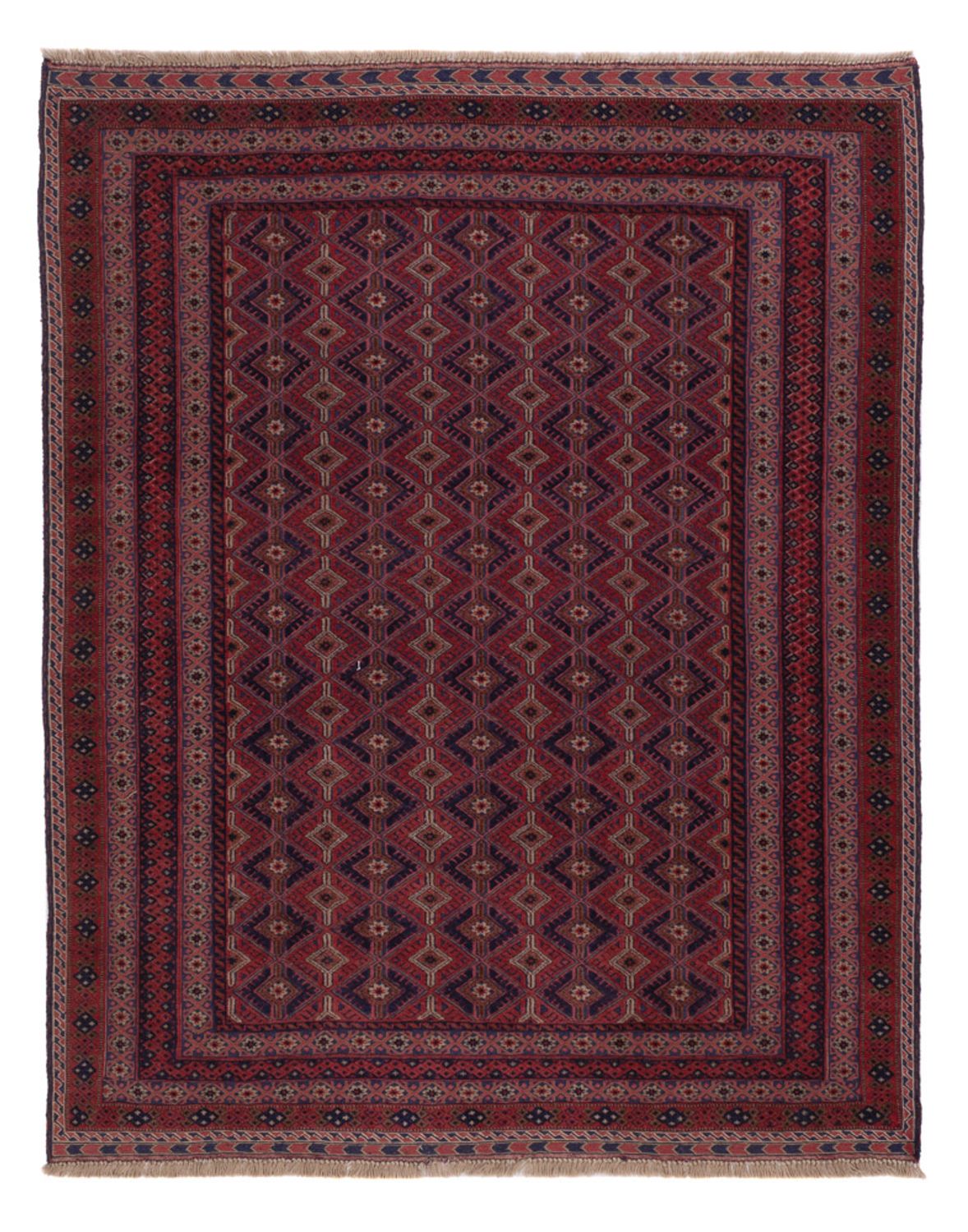 Kelim Rug - Oriental - 190 x 151 cm - dark red