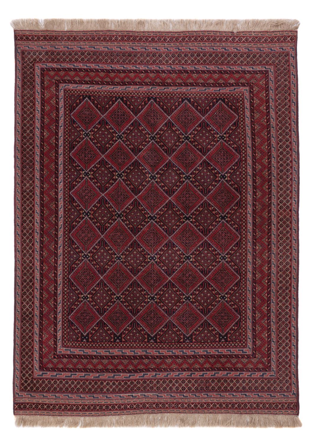 Kelim Rug - Oriental - 195 x 145 cm - dark red