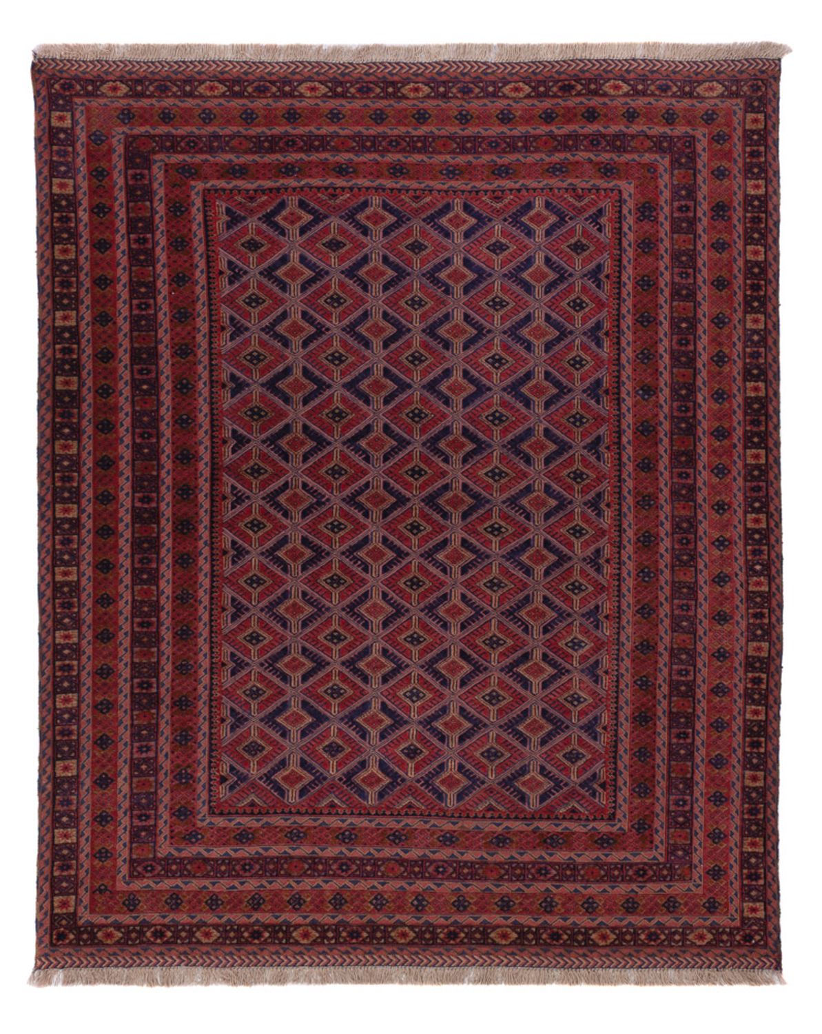 Kelim Rug - Oriental - 190 x 151 cm - dark red