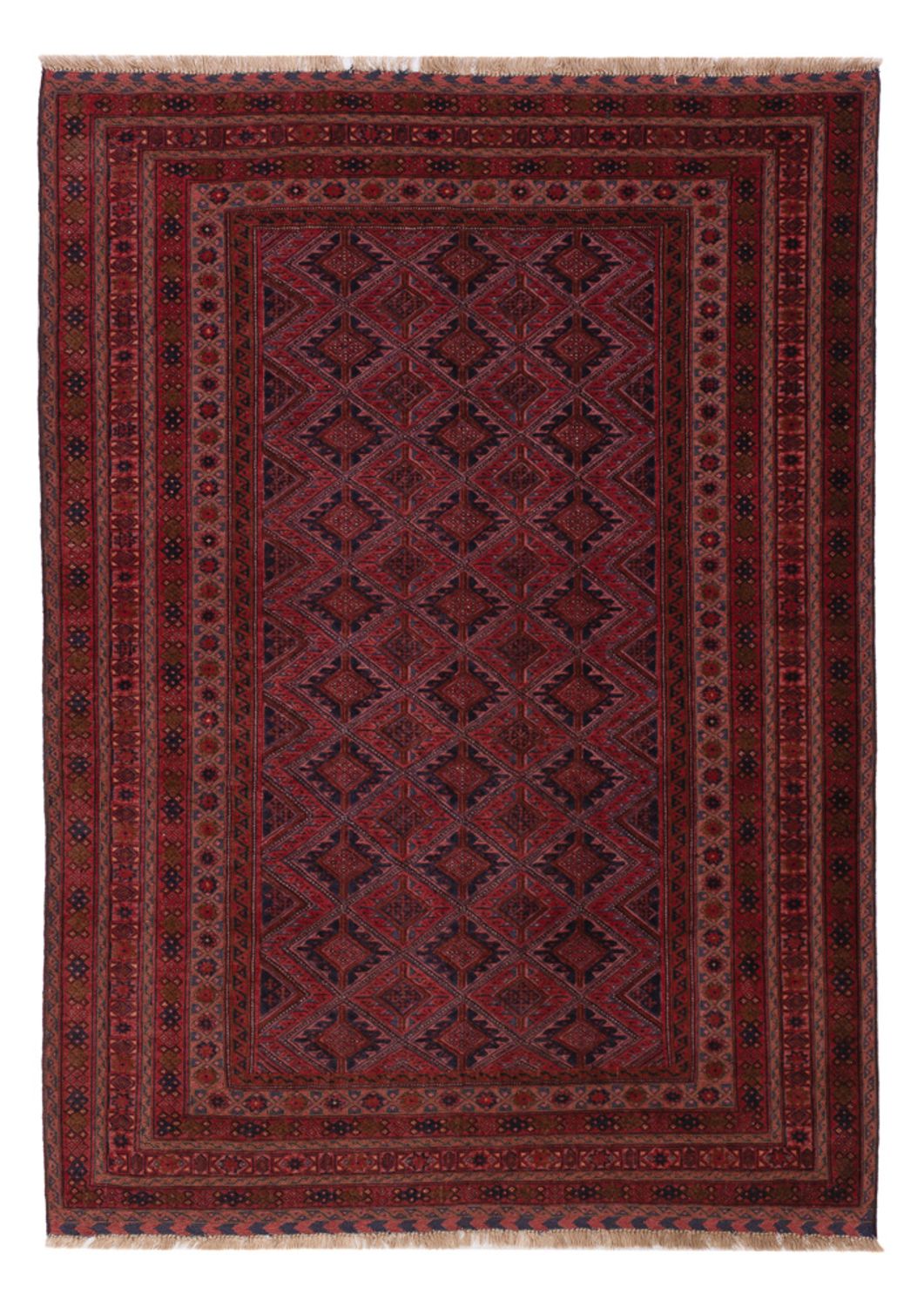 Kelim Rug - Oriental - 190 x 147 cm - dark red
