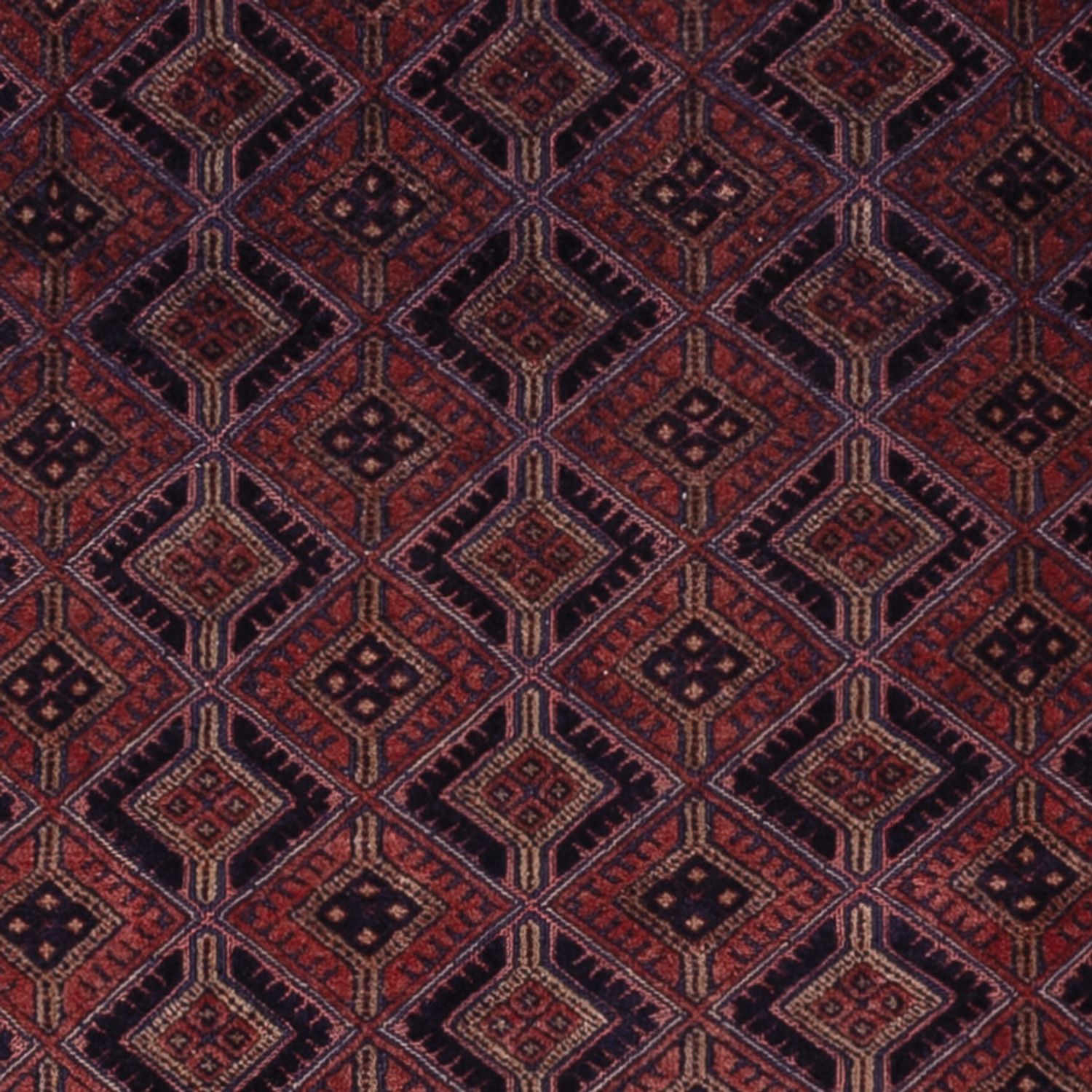 Kelim Rug - Oriental - 188 x 152 cm - dark red