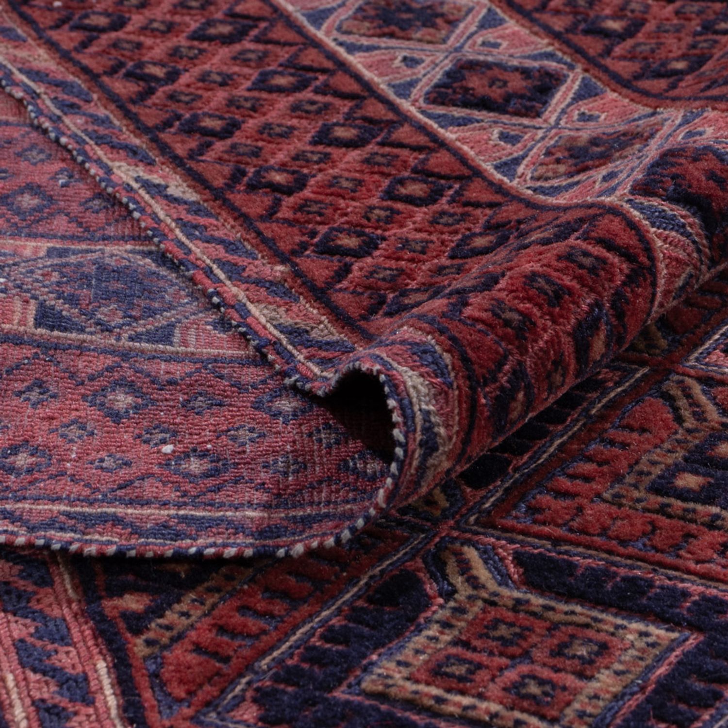 Kelim Rug - Oriental - 188 x 152 cm - dark red