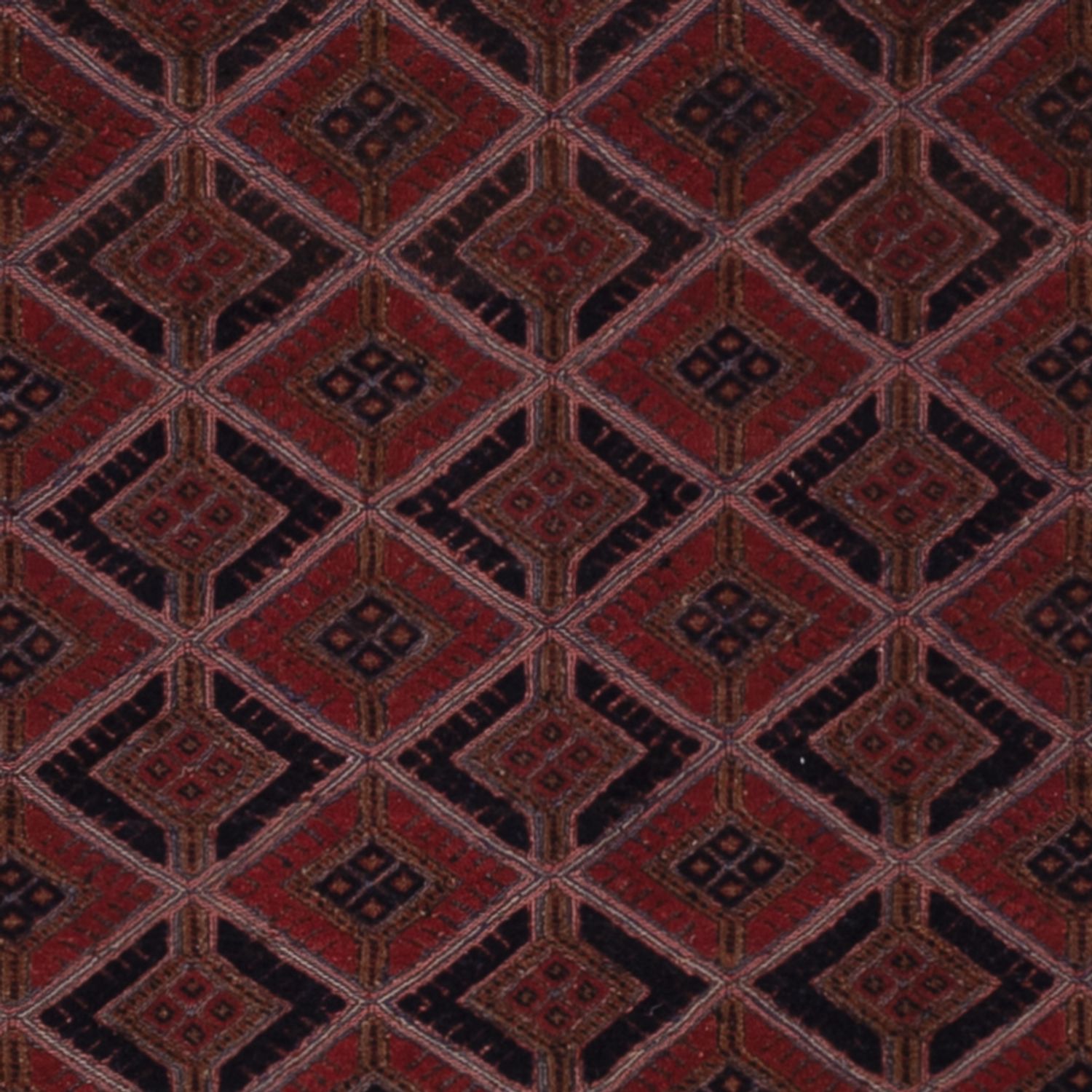 Kelim Rug - Oriental - 196 x 156 cm - dark red