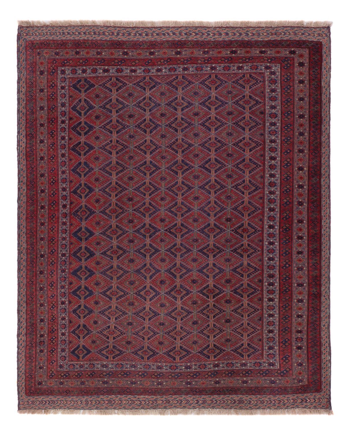 Kelim Rug - Oriental - 195 x 159 cm - dark red