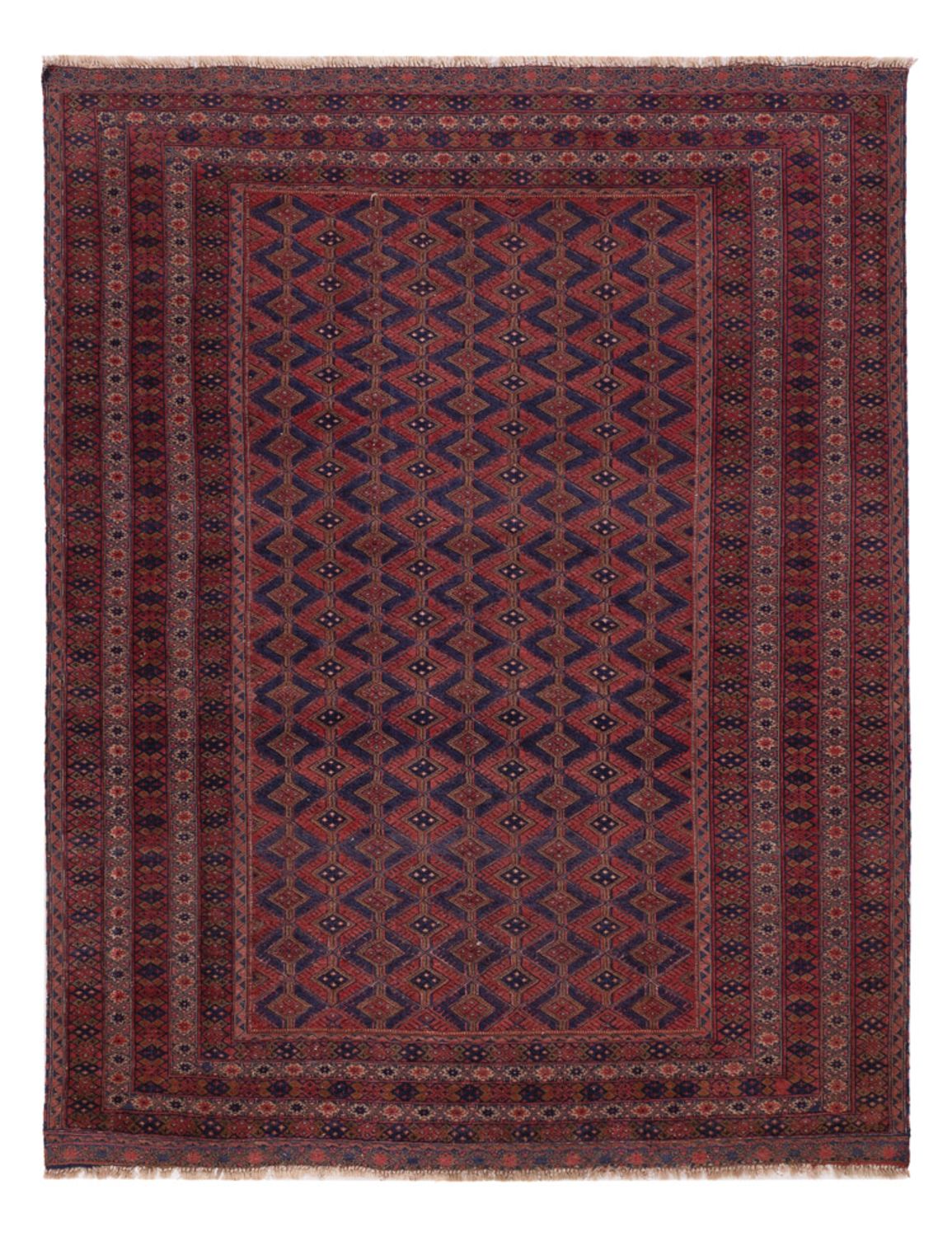 Kelim Rug - Oriental - 193 x 146 cm - dark red