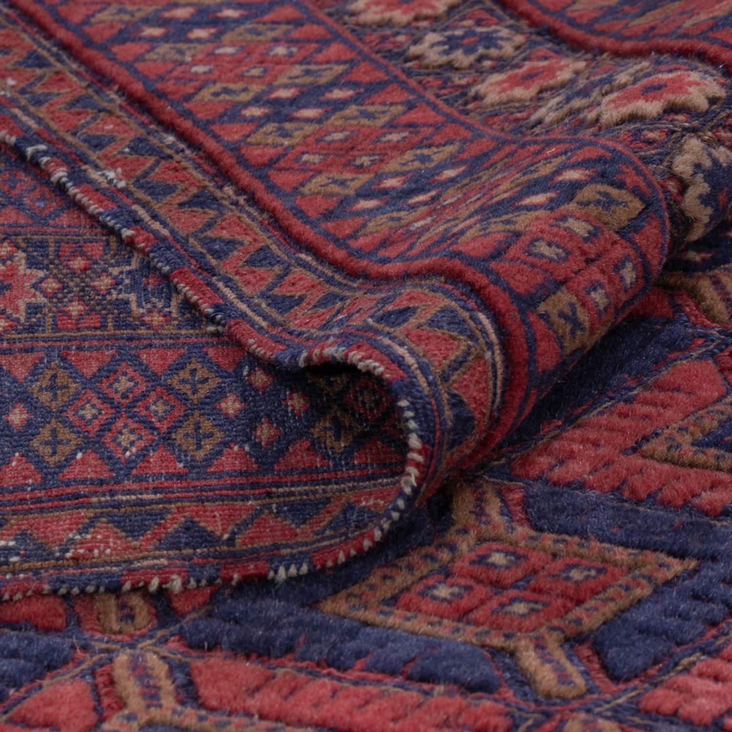 Kelim Rug - Oriental - 193 x 146 cm - dark red