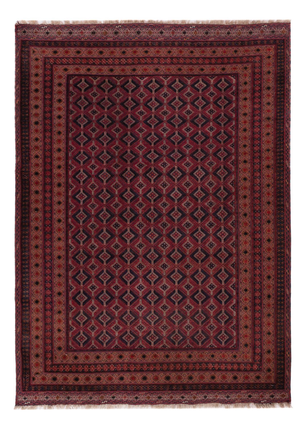 Kelim Rug - Oriental - 213 x 150 cm - dark red