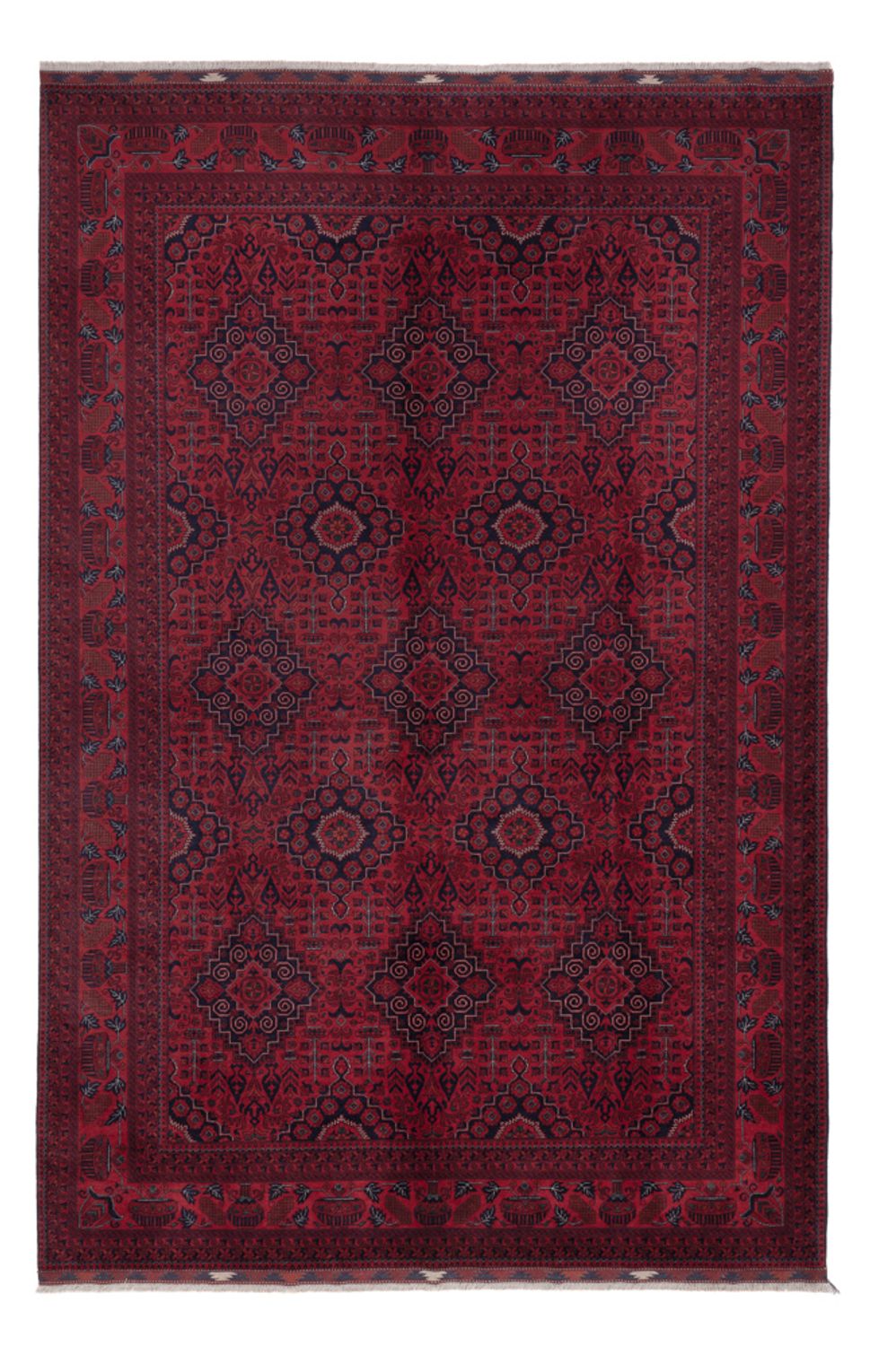 Afghan Rug - Royal - 301 x 204 cm - dark red
