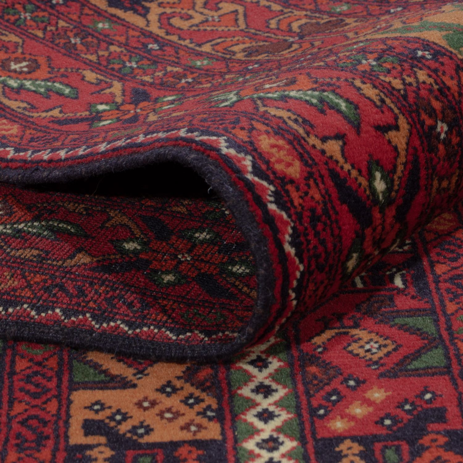 Afghan Rug - Royal - 283 x 193 cm - dark red