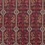 Afghan Rug - Royal - 283 x 193 cm - dark red