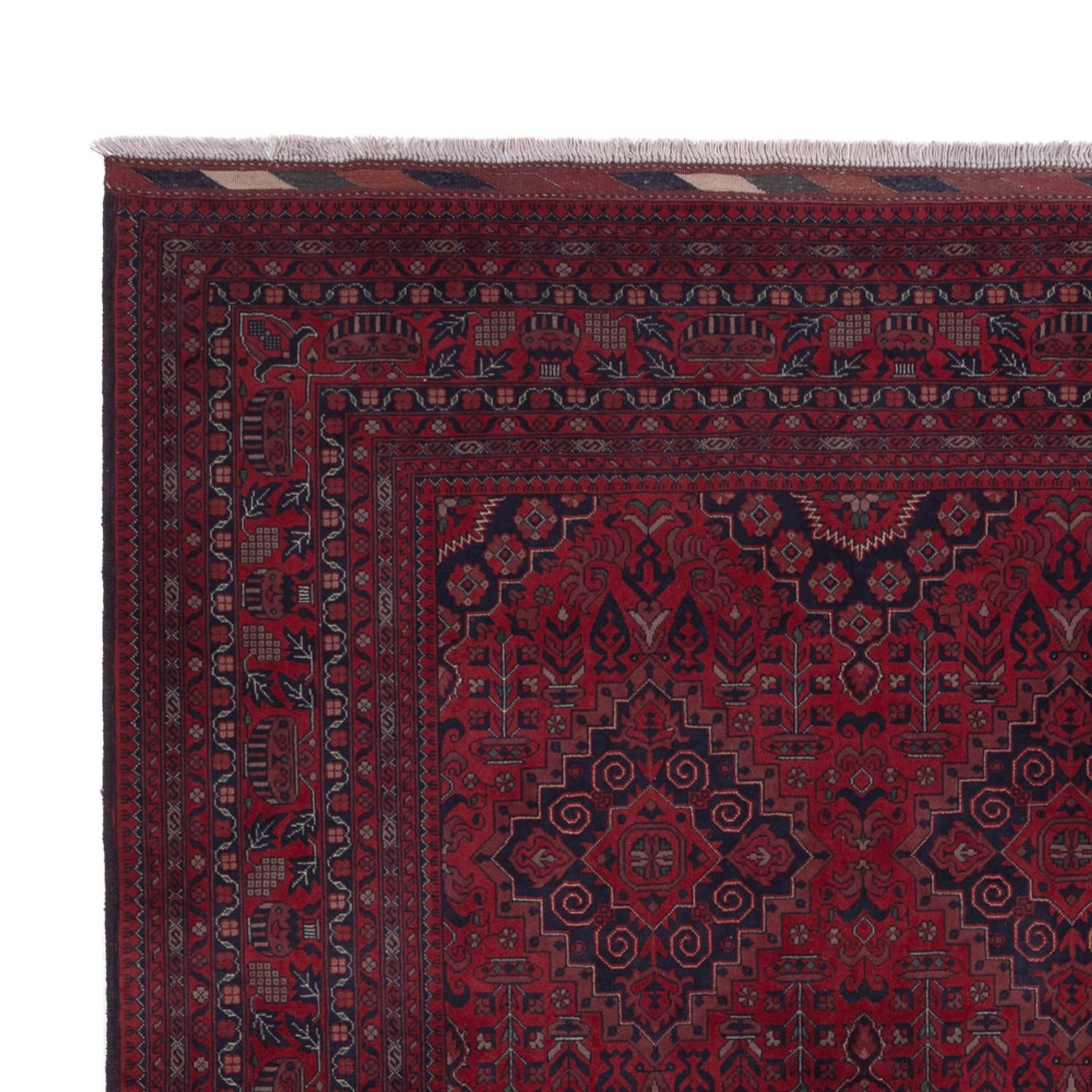 Afghan Rug - Royal - 297 x 206 cm - dark red