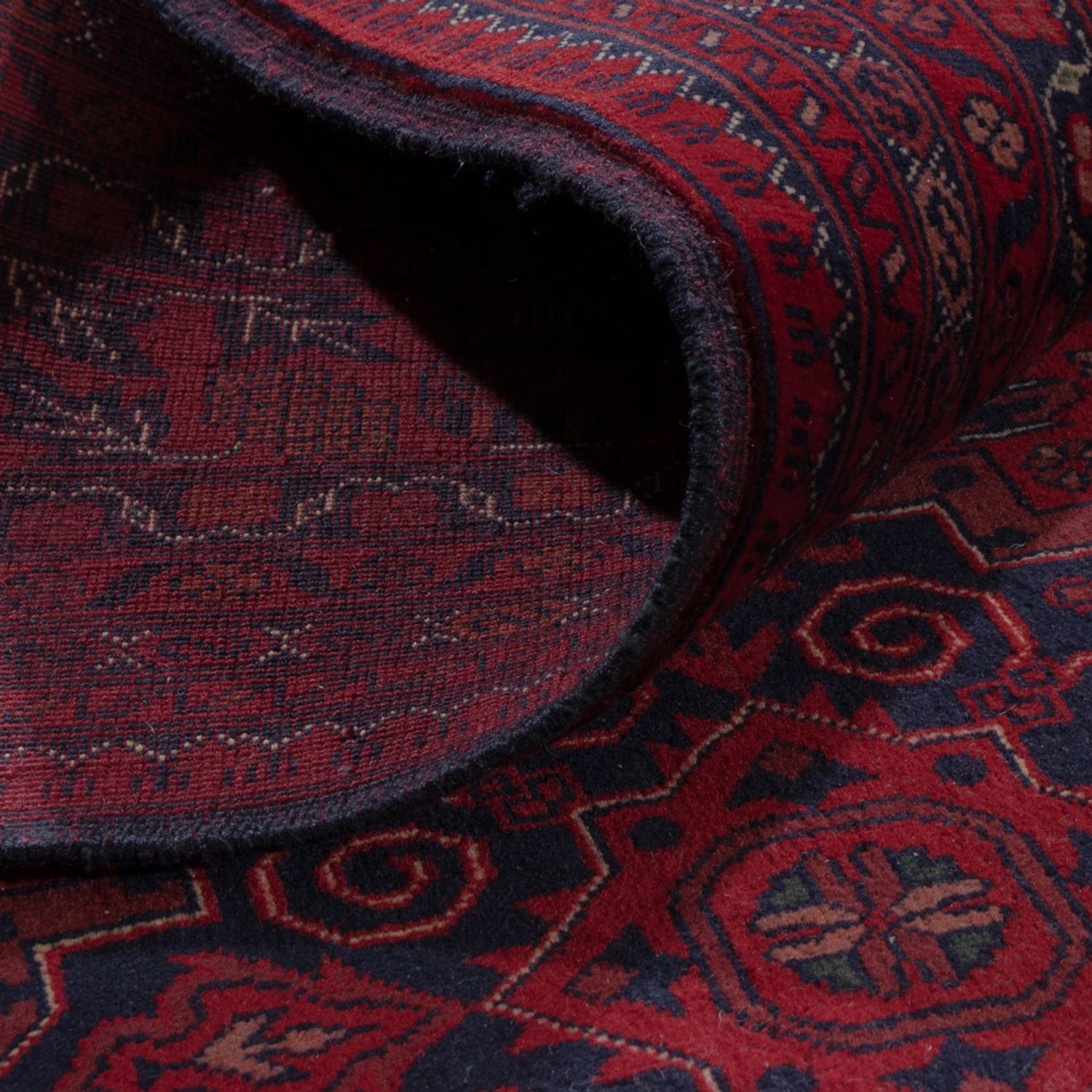 Afghan Rug - Royal - 297 x 206 cm - dark red