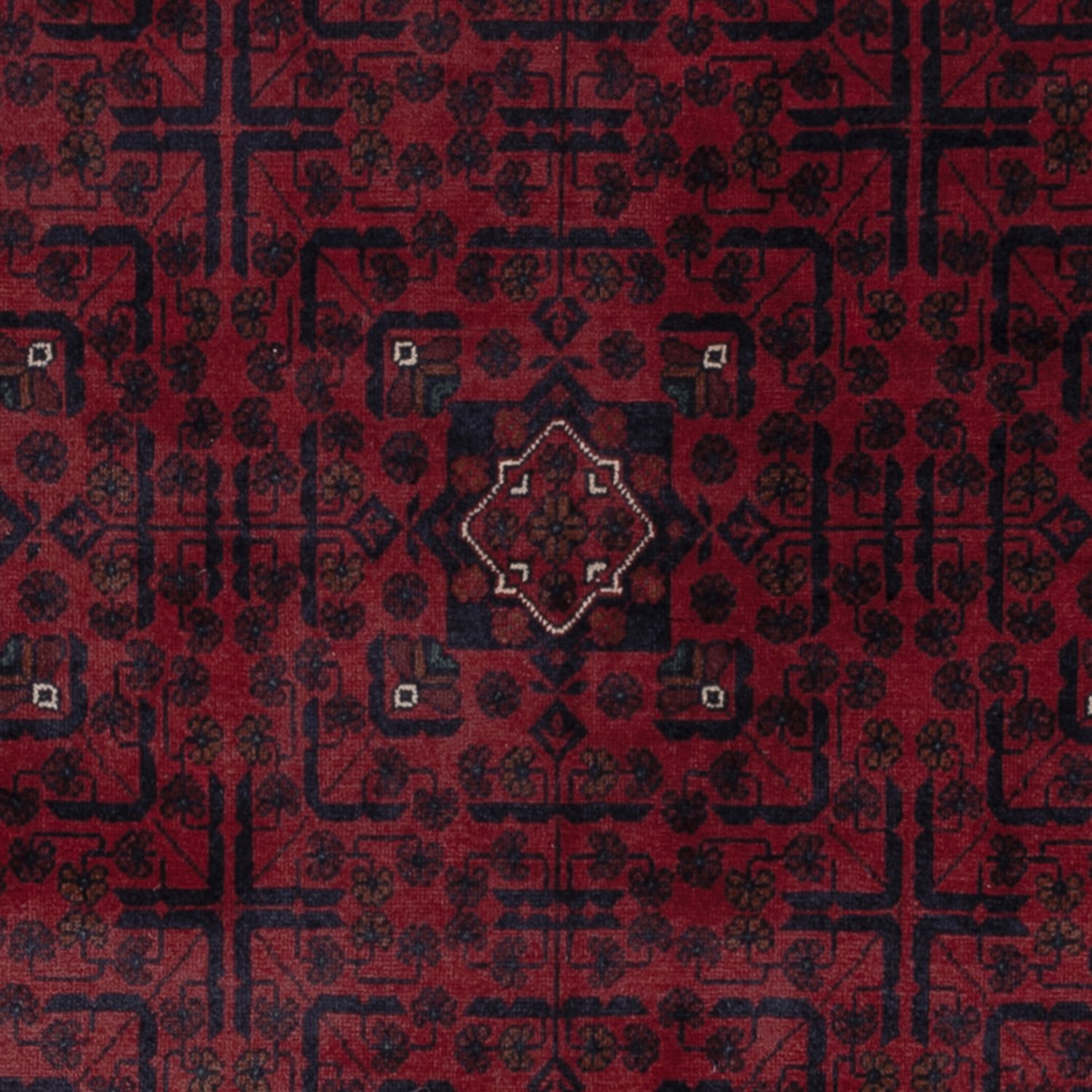 Afghan Rug - Kunduz - 298 x 201 cm - dark red