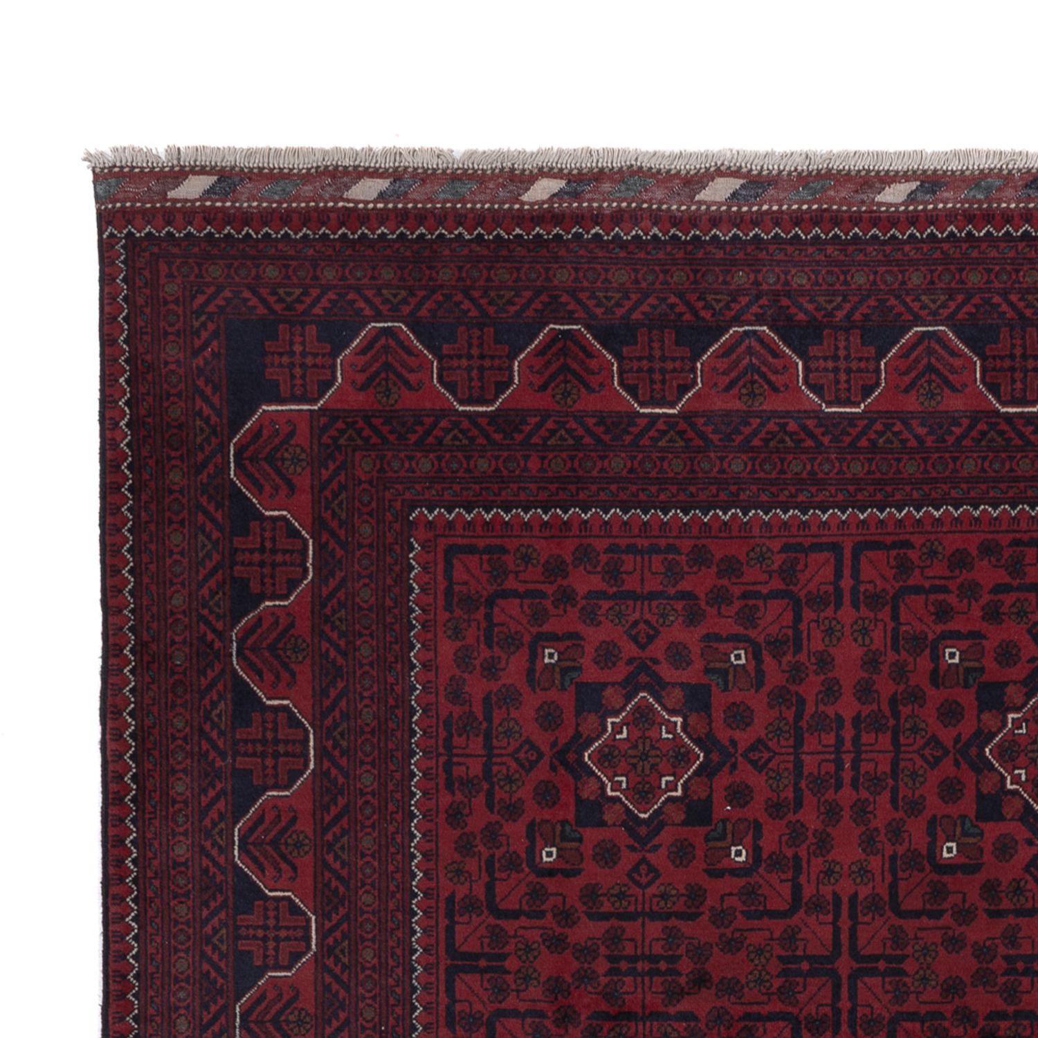 Afghan Rug - Kunduz - 298 x 201 cm - dark red