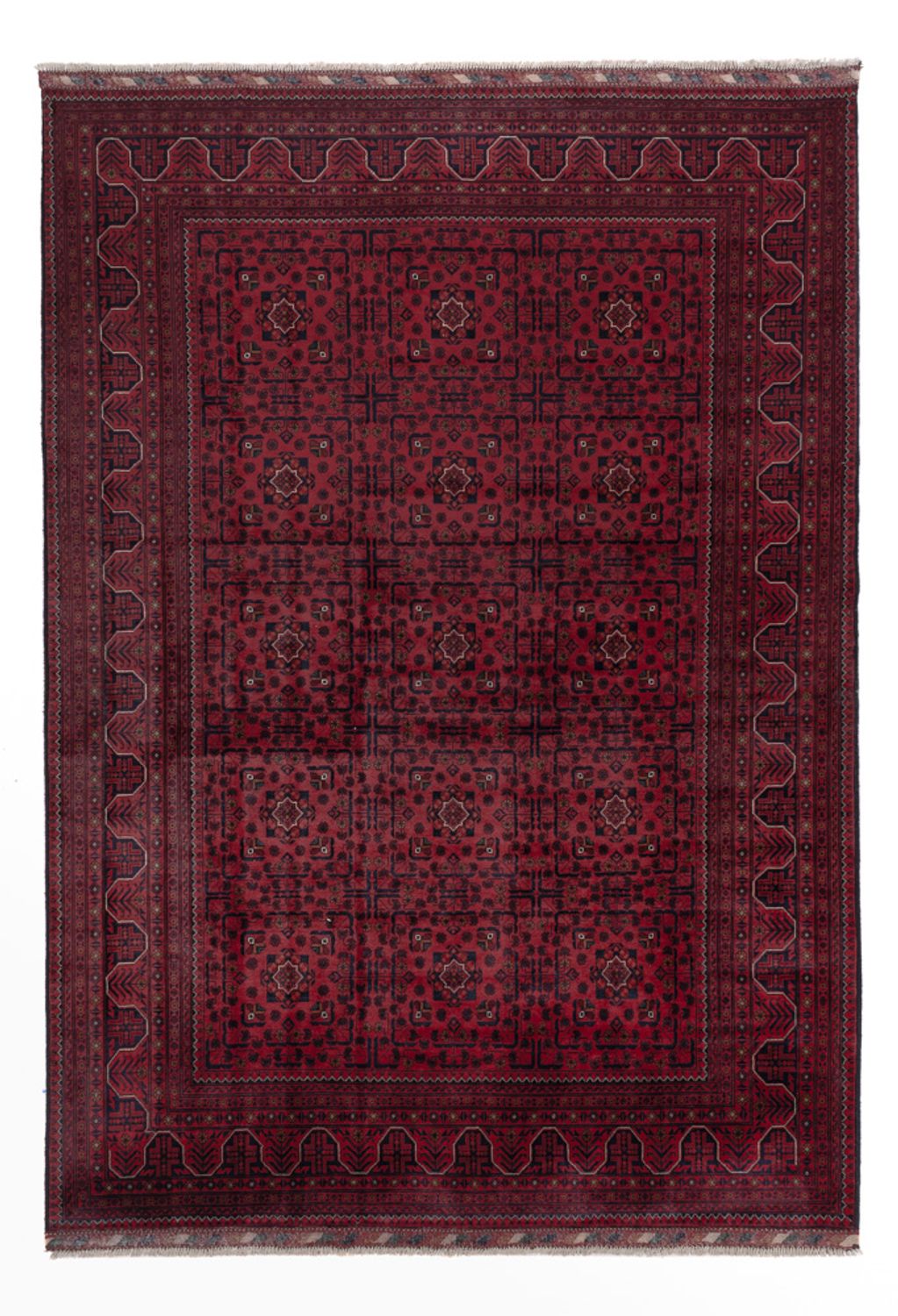 Afghan Rug - Kunduz - 296 x 207 cm - dark red