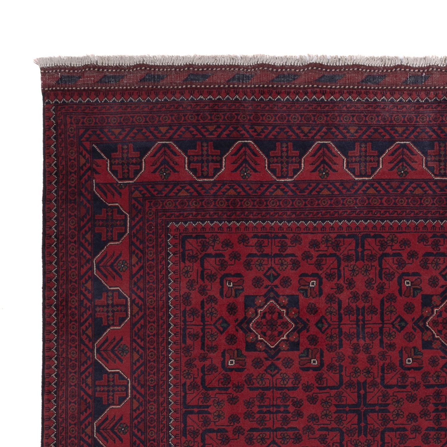 Afghan Rug - Kunduz - 299 x 197 cm - dark red