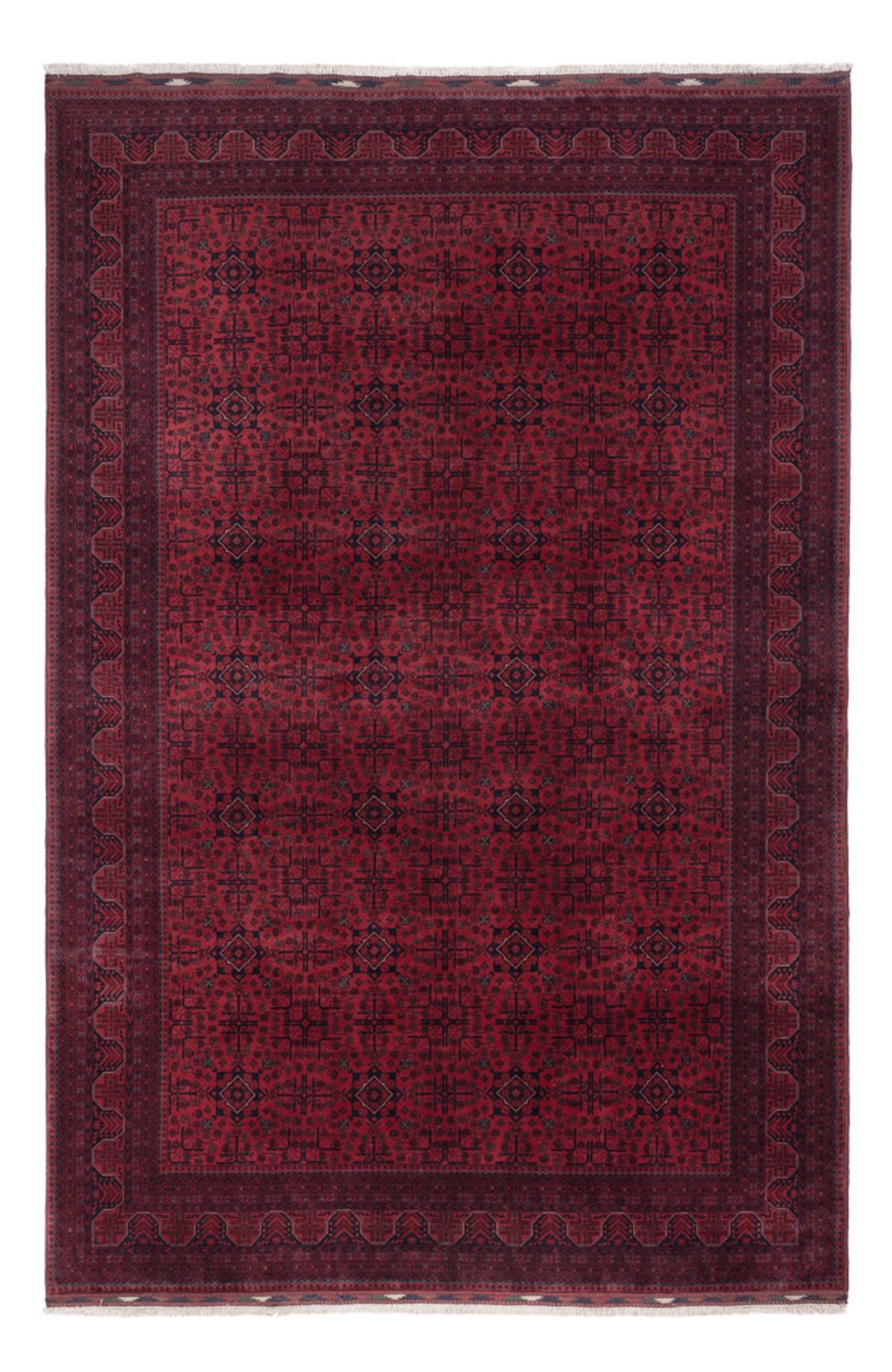 Afghan Rug - Royal - 293 x 200 cm - dark red
