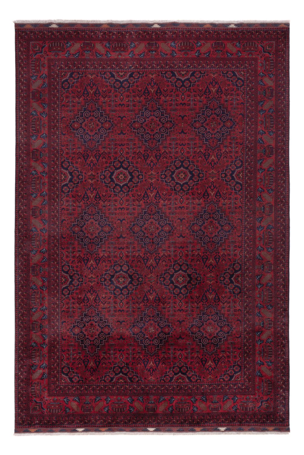 Afghan Rug - Royal - 300 x 202 cm - dark red