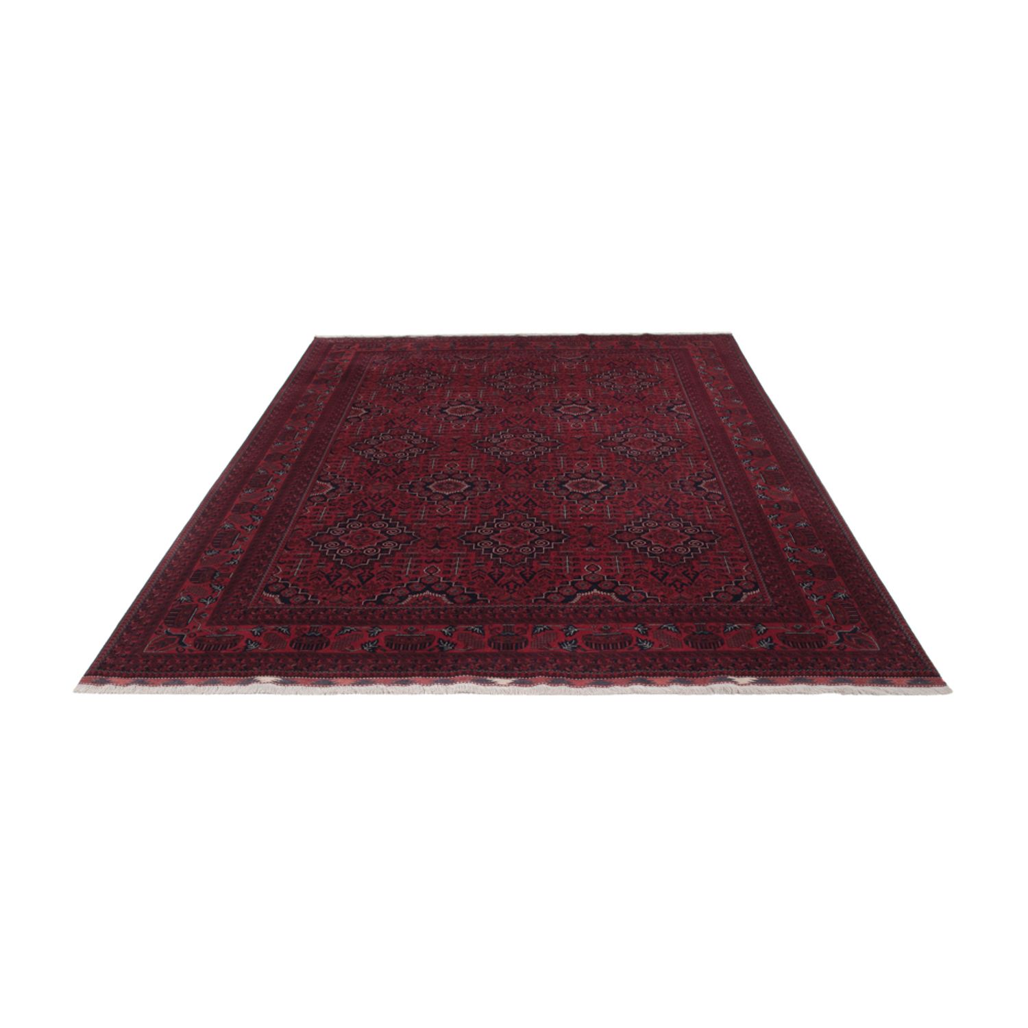 Afghan Rug - Royal - 301 x 201 cm - dark red
