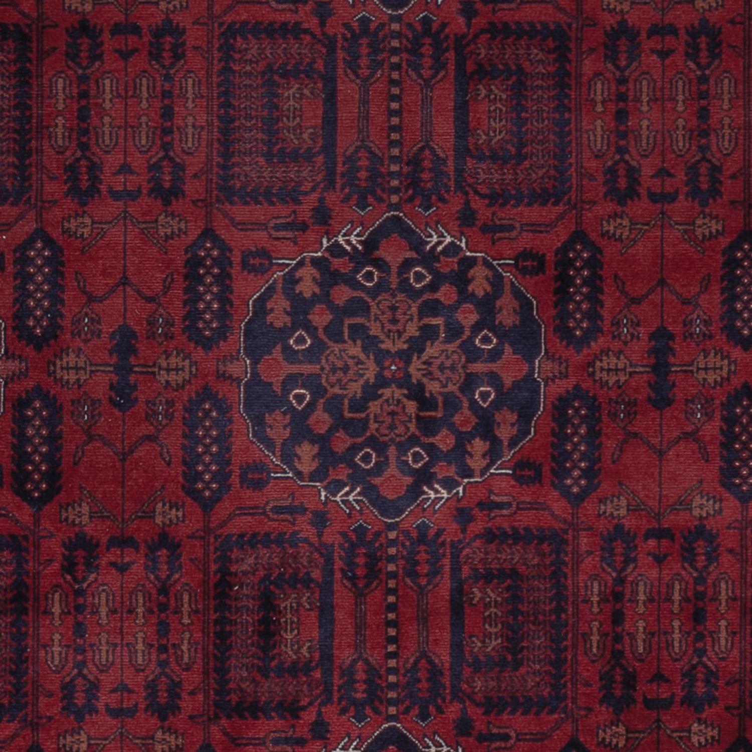 Afghan Rug - Royal - 296 x 200 cm - dark red