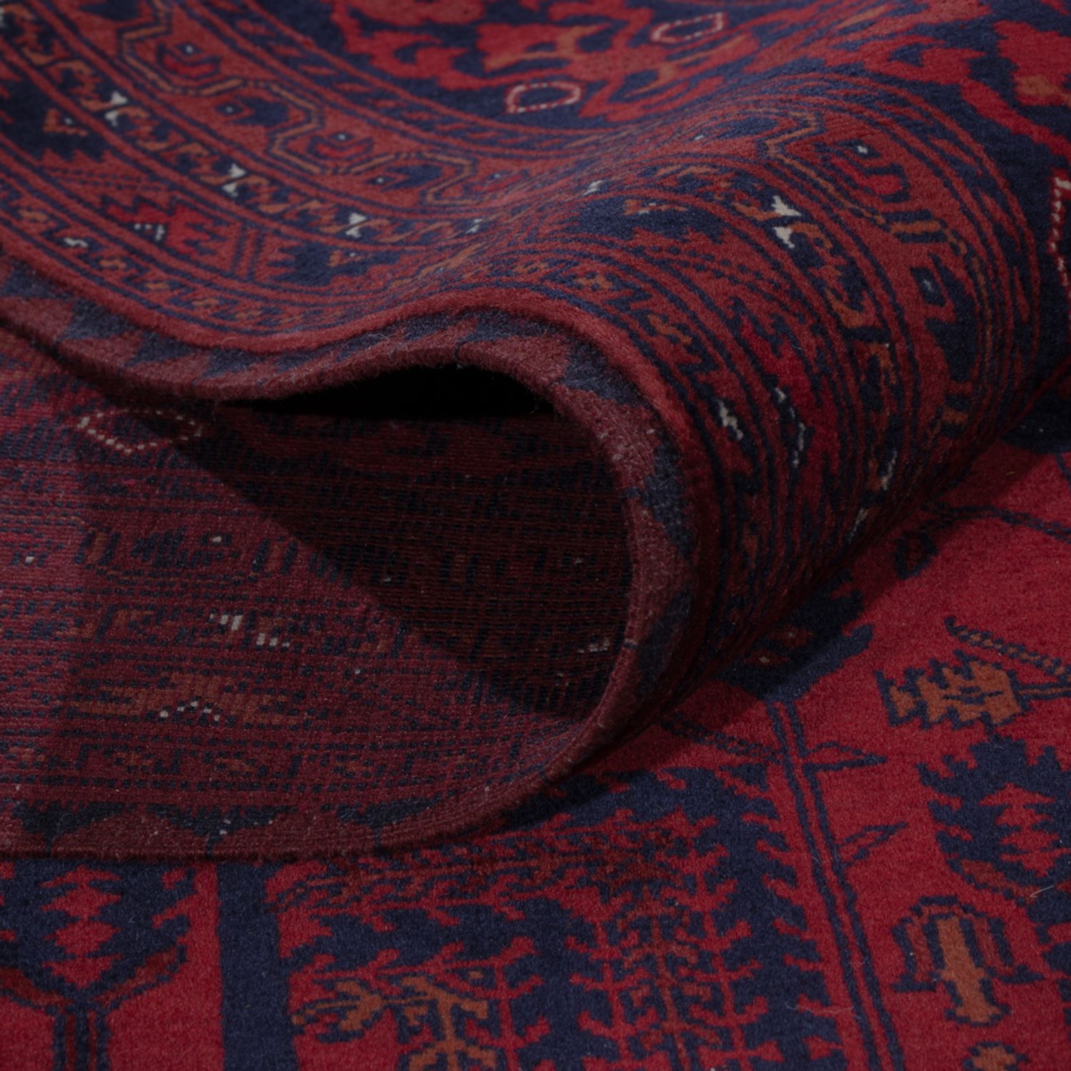 Afghan Rug - Royal - 296 x 200 cm - dark red