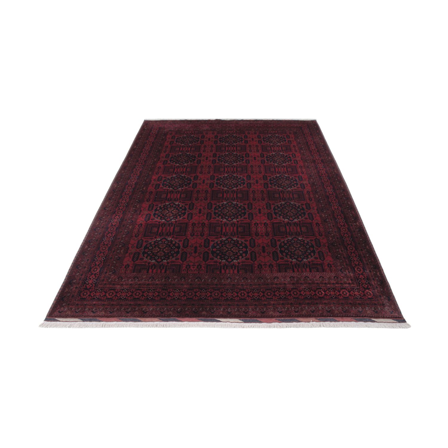 Afghan Rug - Royal - 296 x 200 cm - dark red