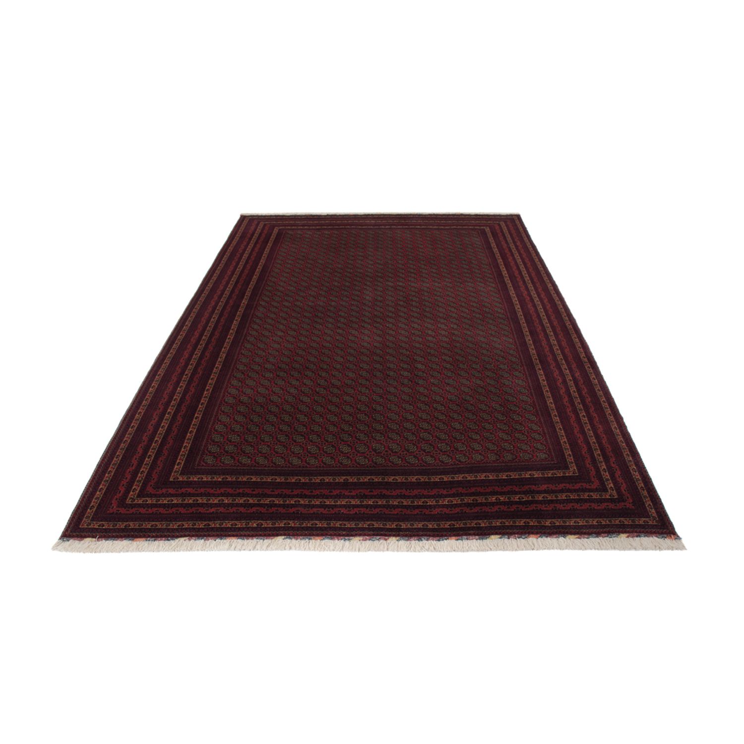 Afghan Rug - Royal - 295 x 206 cm - dark red