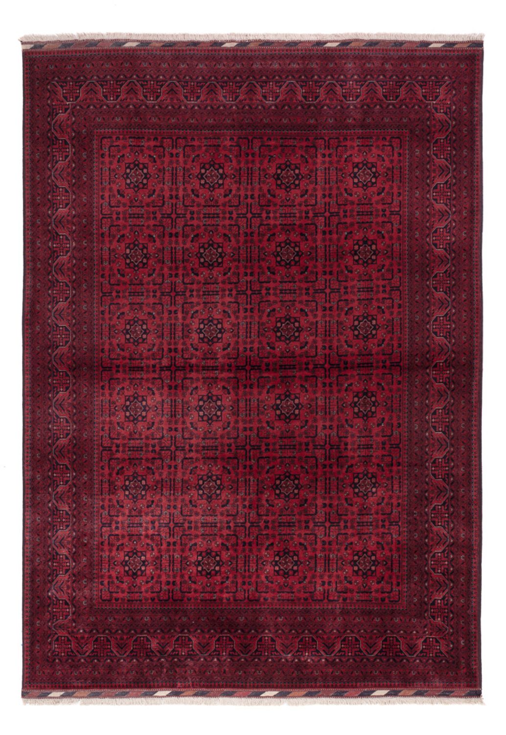 Afghan Rug - Royal - 291 x 201 cm - dark red