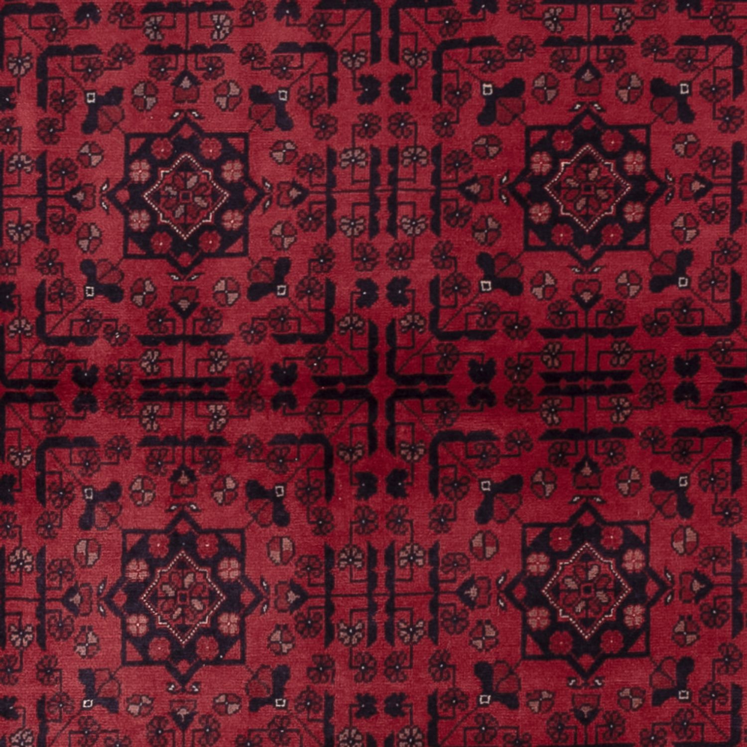 Afghan Rug - Royal - 291 x 201 cm - dark red