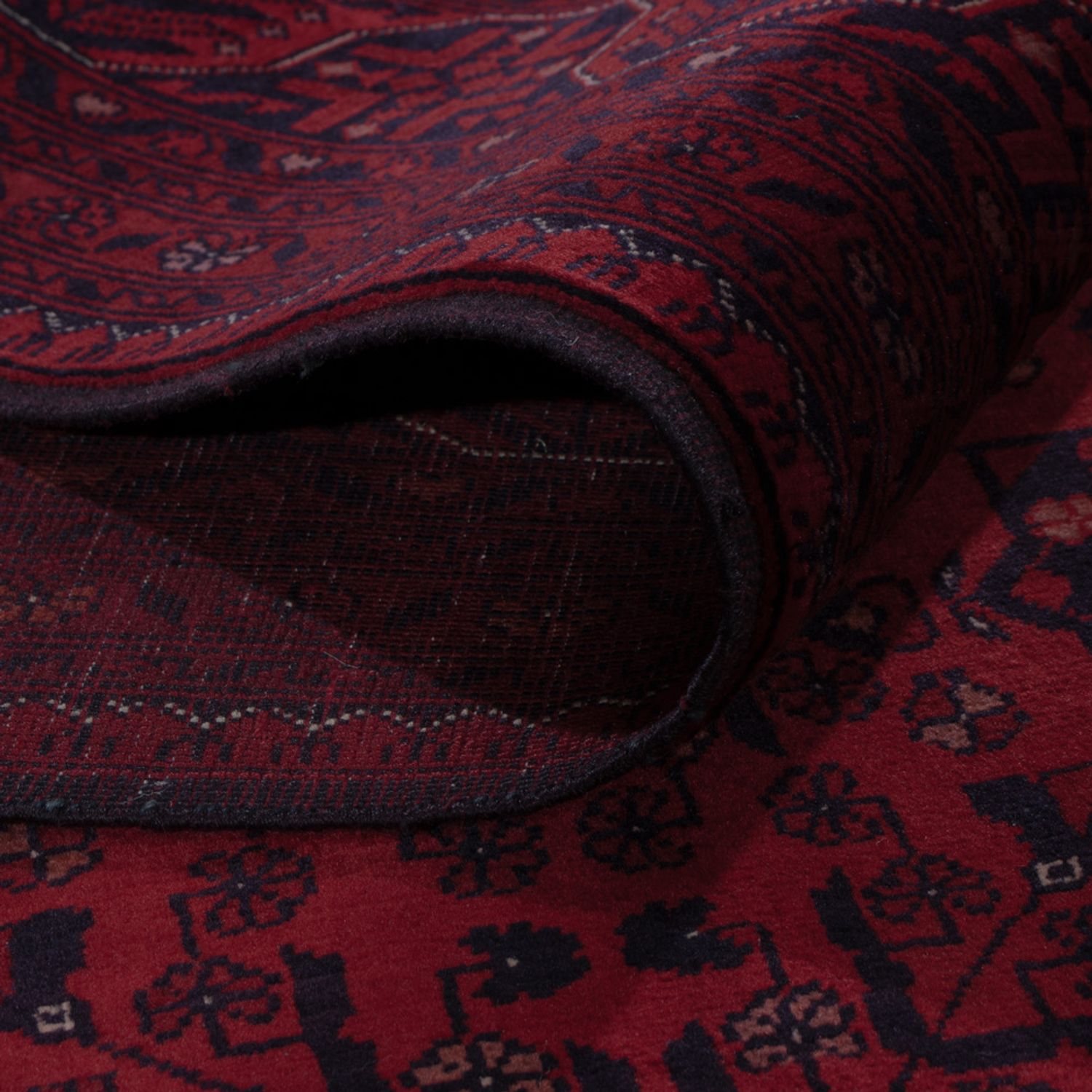 Afghan Rug - Royal - 291 x 201 cm - dark red