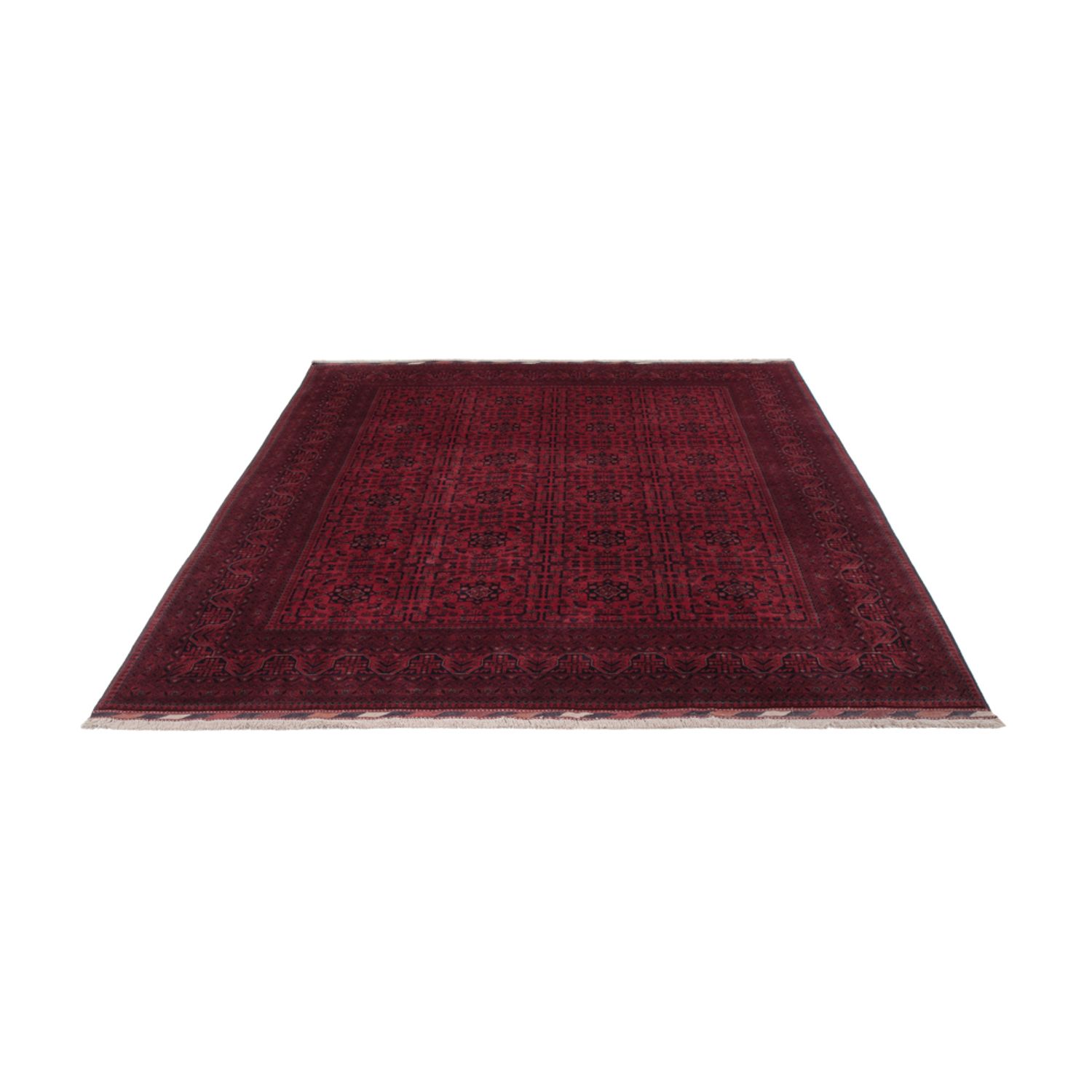 Afghan Rug - Royal - 291 x 201 cm - dark red