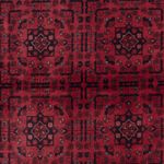 Afghan Rug - Royal - 291 x 201 cm - dark red