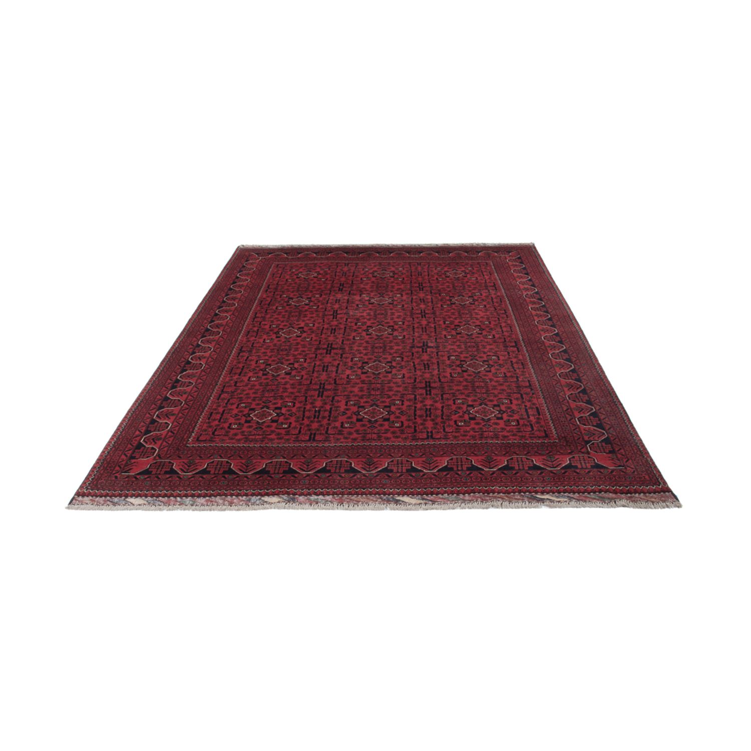 Afghan Rug - Kunduz - 288 x 194 cm - dark red