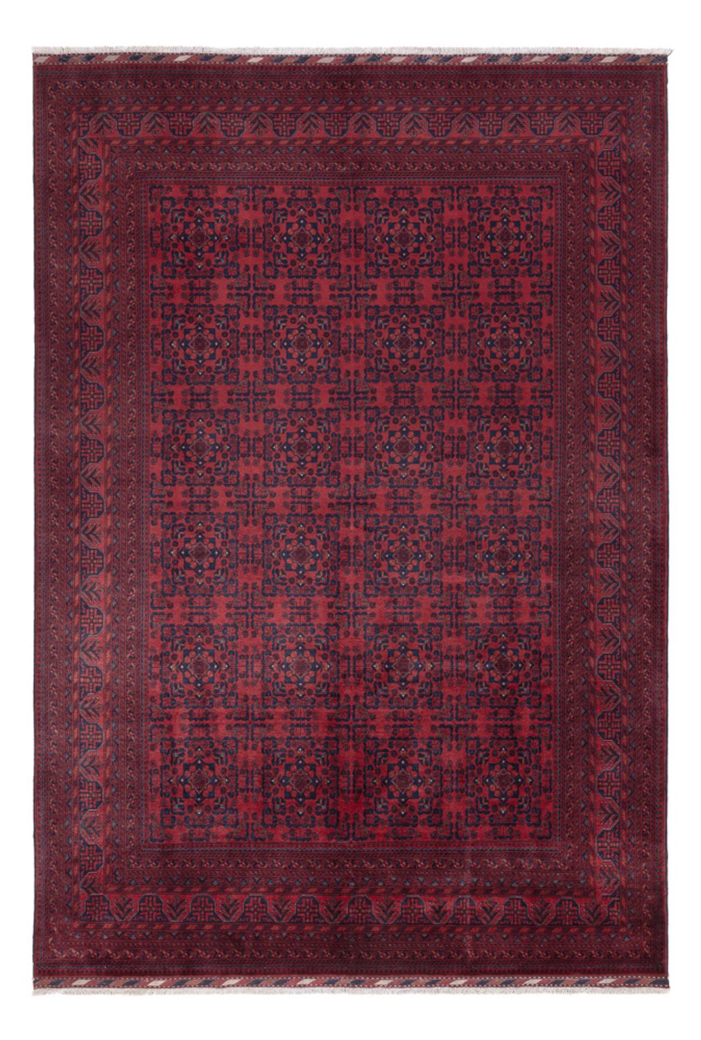 Afghan Rug - Royal - 290 x 201 cm - dark red