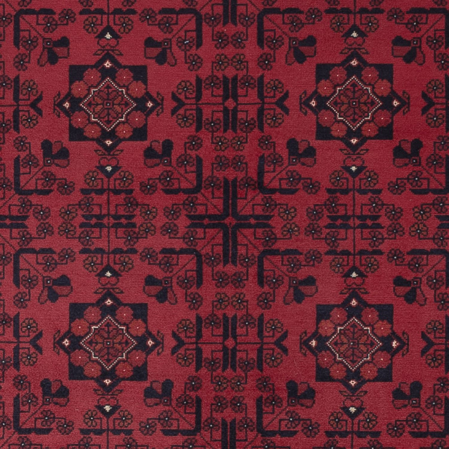 Afghan Rug - Royal - 288 x 202 cm - dark red