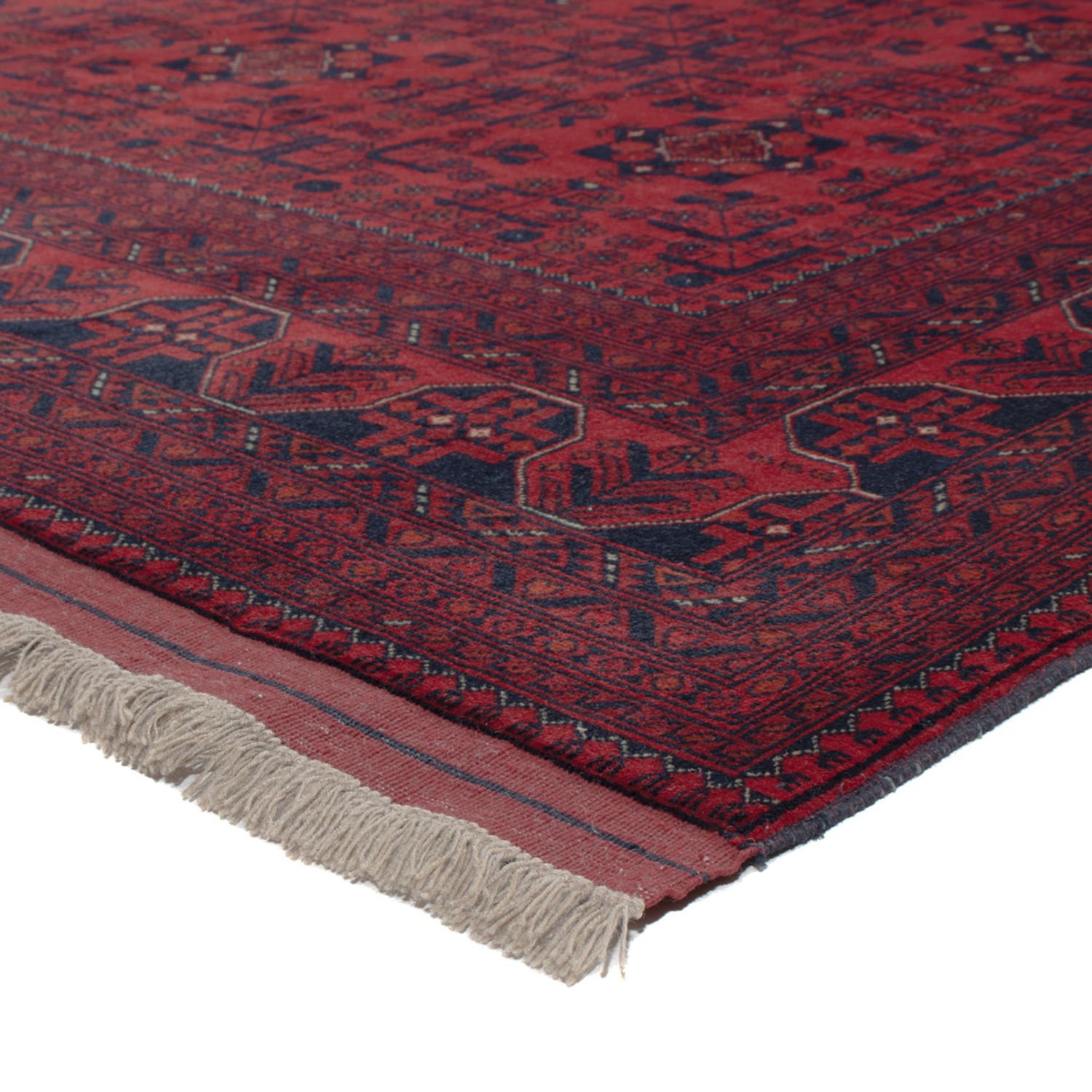 Afghan Rug - Royal - 288 x 202 cm - dark red