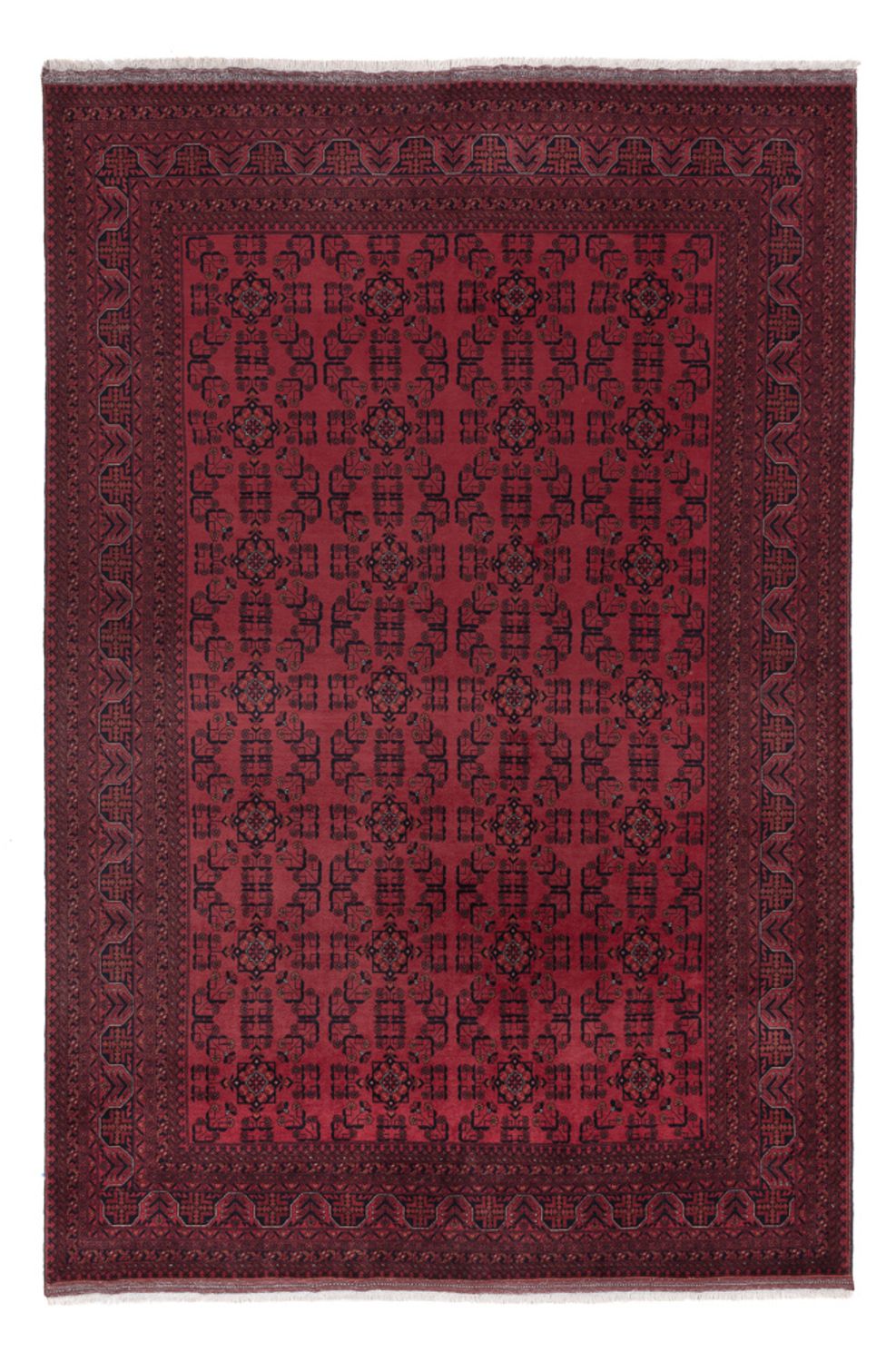 Afghan Rug - Royal - 290 x 197 cm - dark red