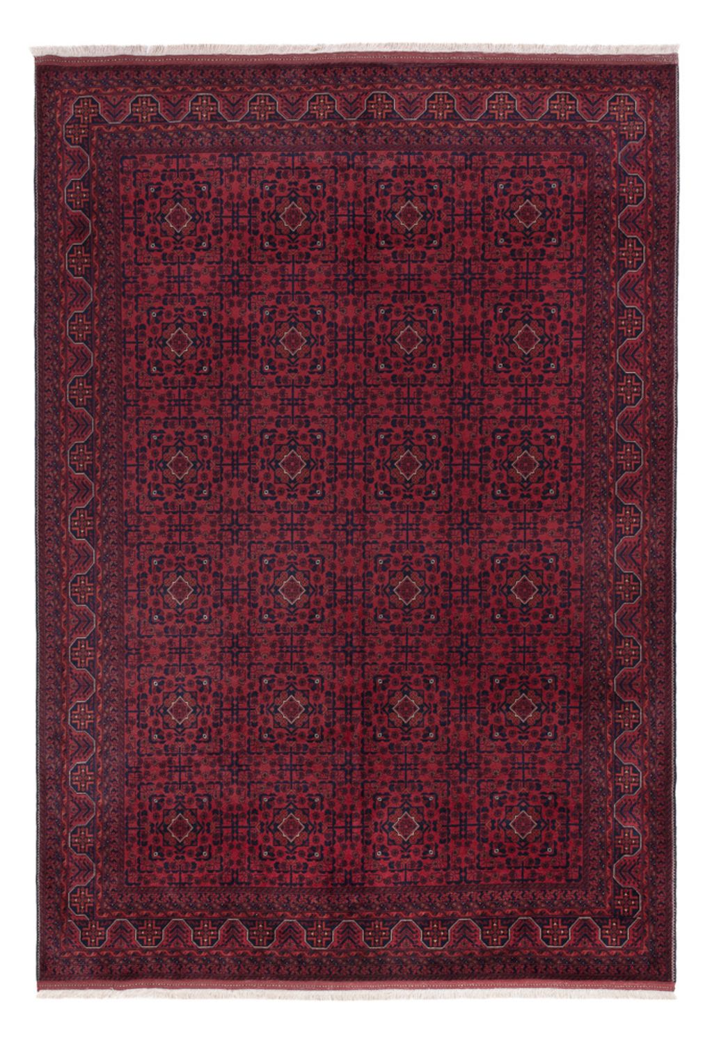 Afghan Rug - Royal - 289 x 200 cm - dark red