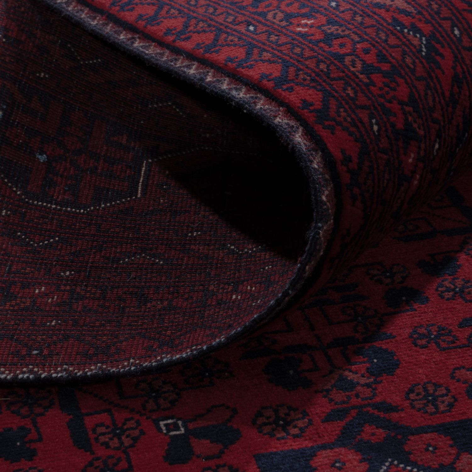 Afghan Rug - Royal - 289 x 198 cm - dark red