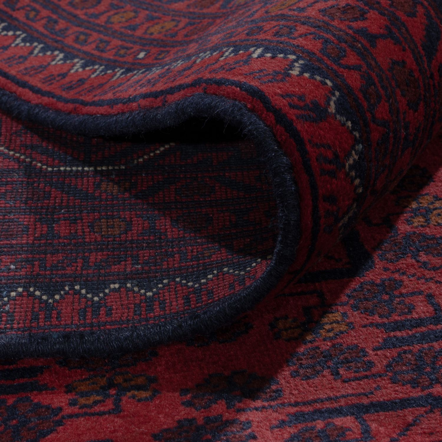 Afghan Rug - Kunduz - 304 x 200 cm - dark red