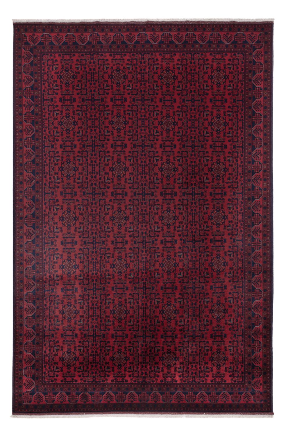 Afghan Rug - Royal - 298 x 195 cm - dark red