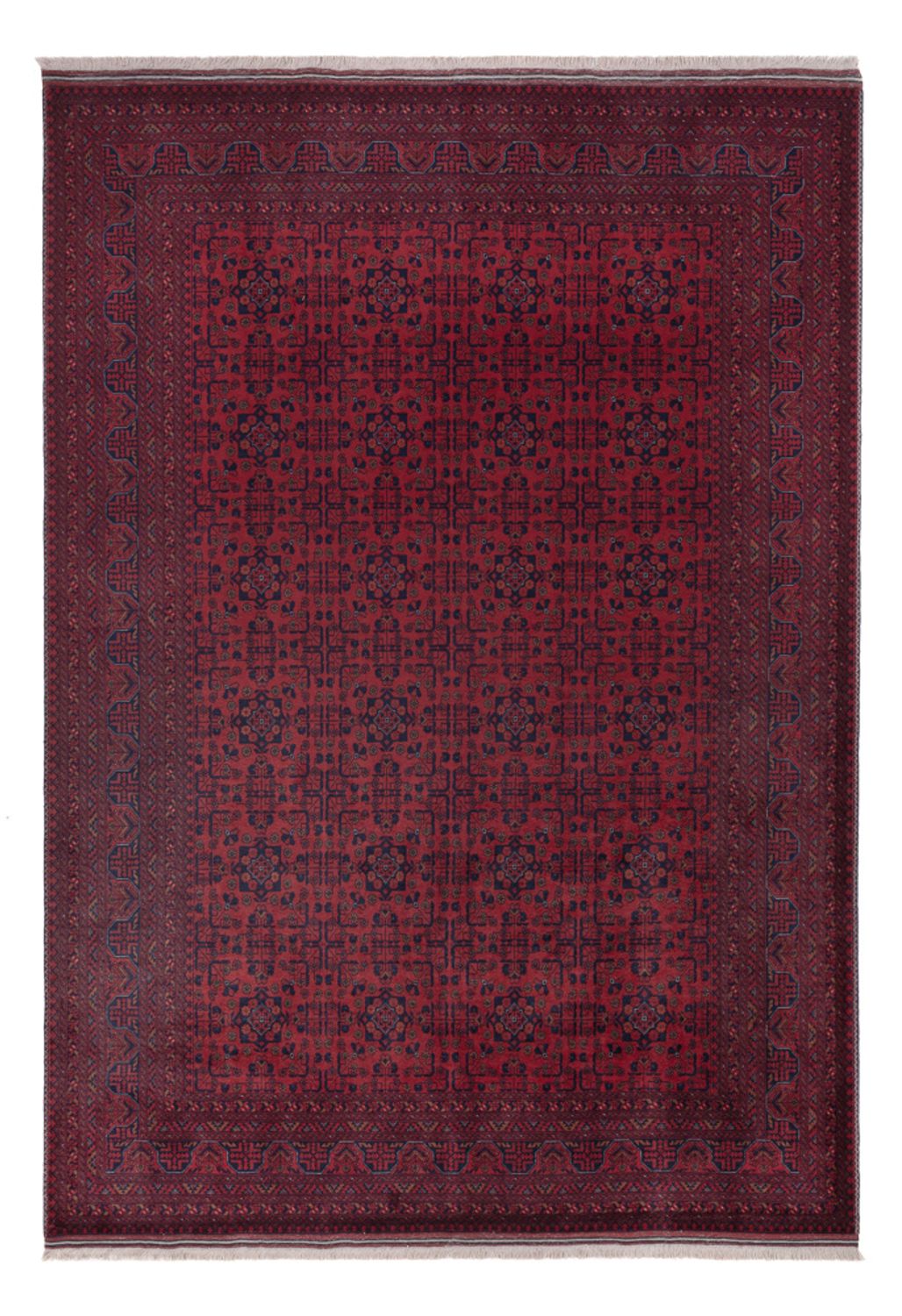 Afghan Rug - Royal - 290 x 201 cm - dark red