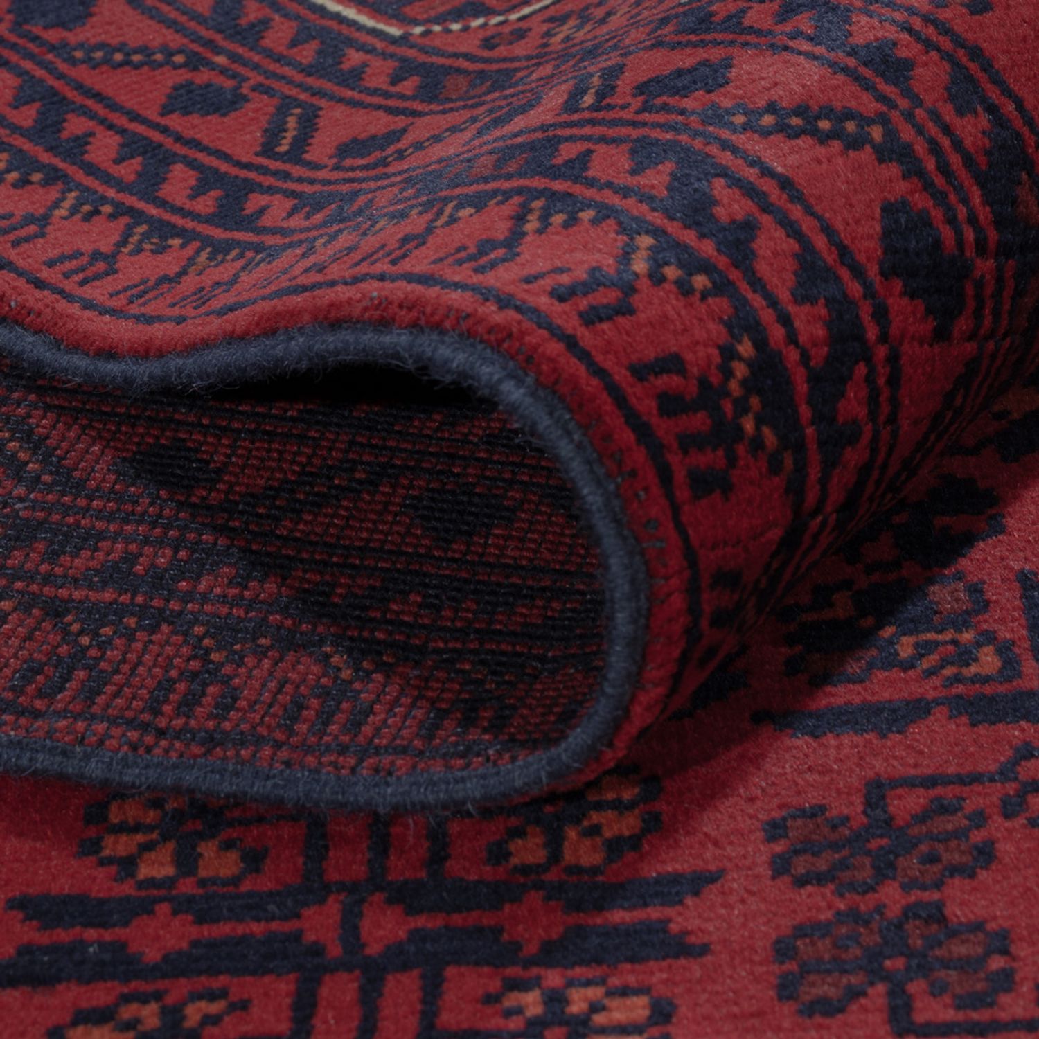 Afghan Rug - Kunduz - 297 x 208 cm - dark red