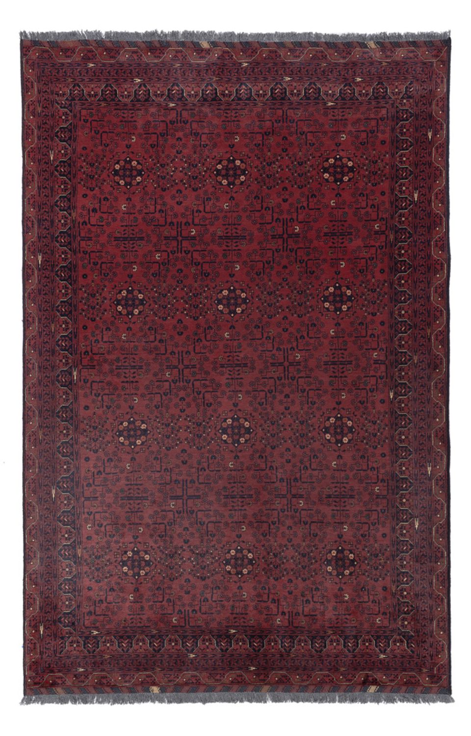 Afghan Rug - Kunduz - 280 x 184 cm - dark red