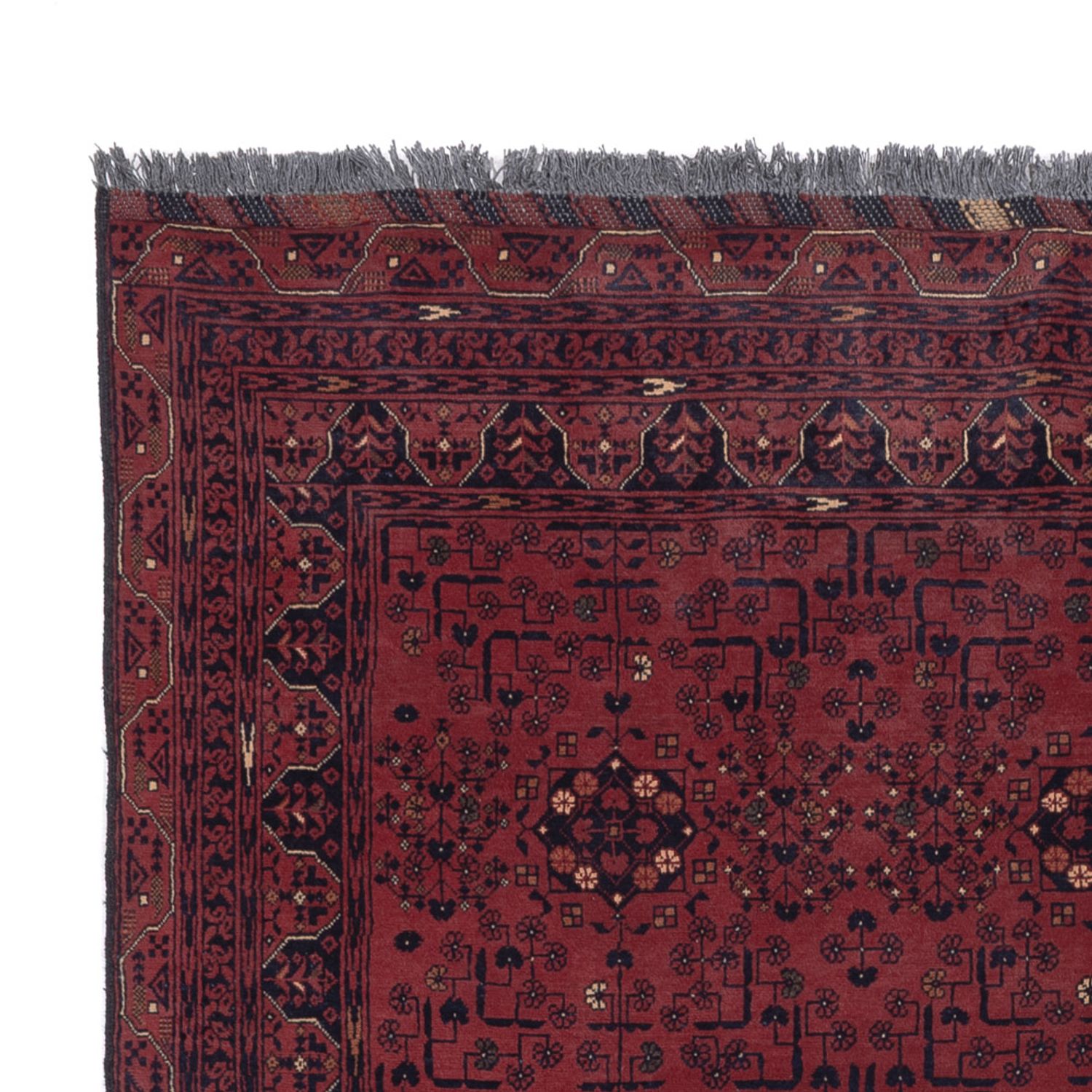 Afghan Rug - Kunduz - 280 x 184 cm - dark red