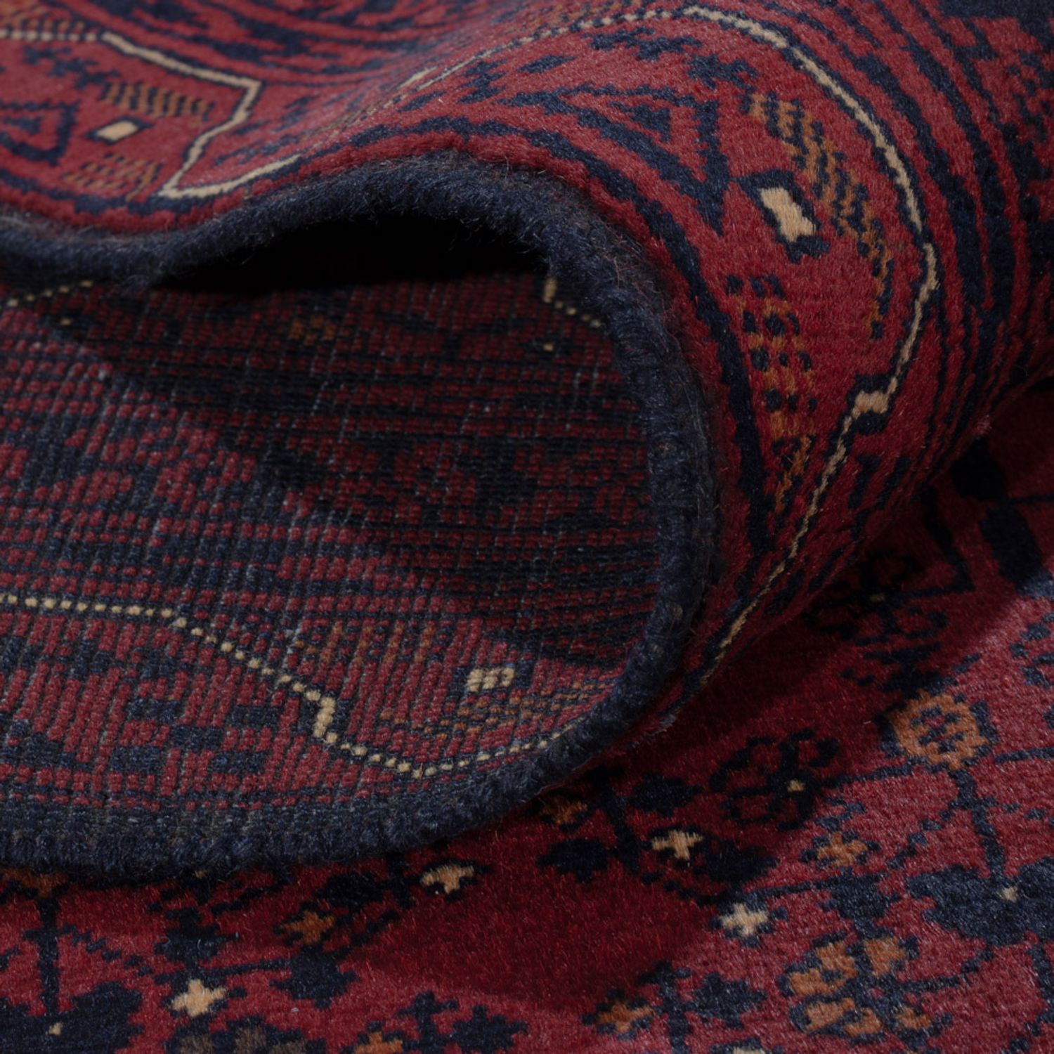 Afghan Rug - Kunduz - 280 x 184 cm - dark red