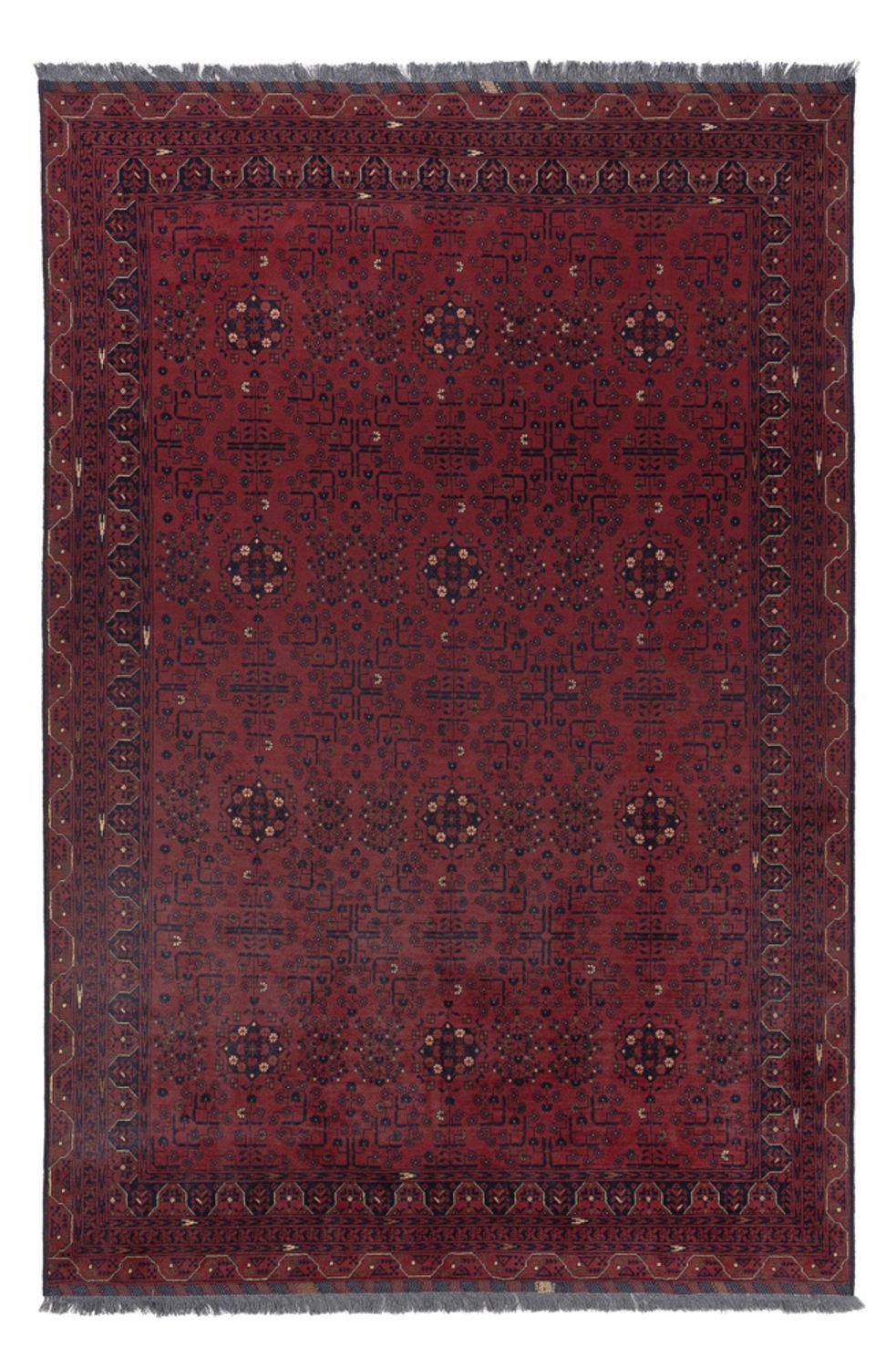 Afghan Rug - Kunduz - 287 x 194 cm - dark red