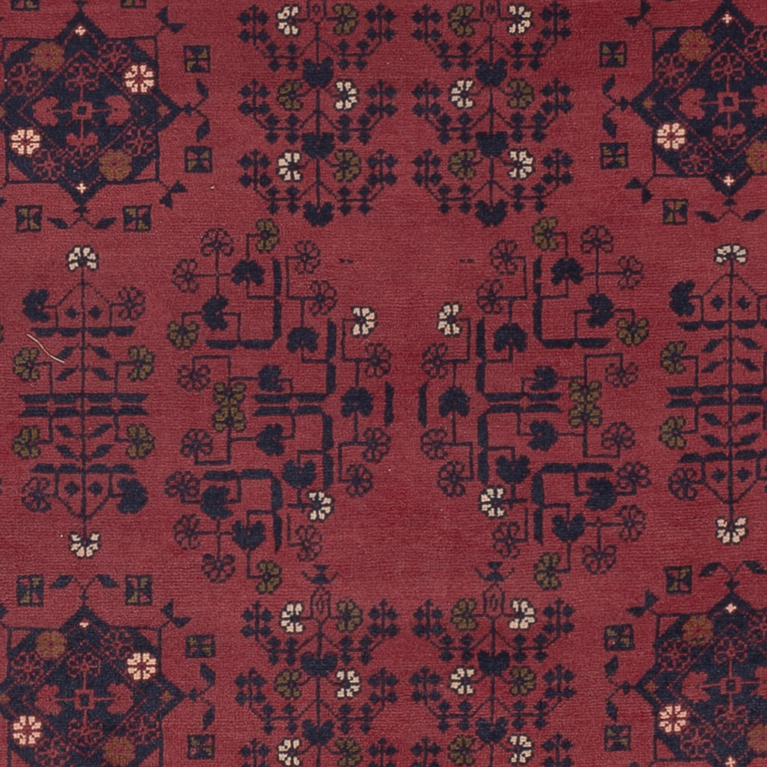 Afghan Rug - Kunduz - 300 x 204 cm - dark red