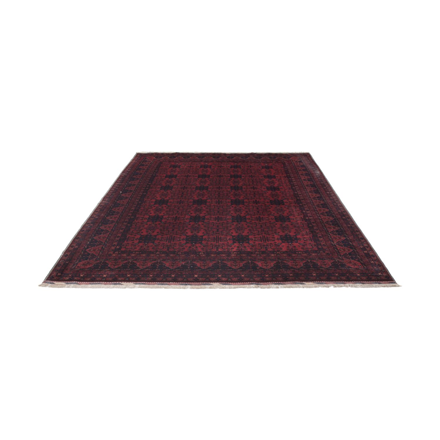 Afghan Rug - Royal - 294 x 209 cm - dark red