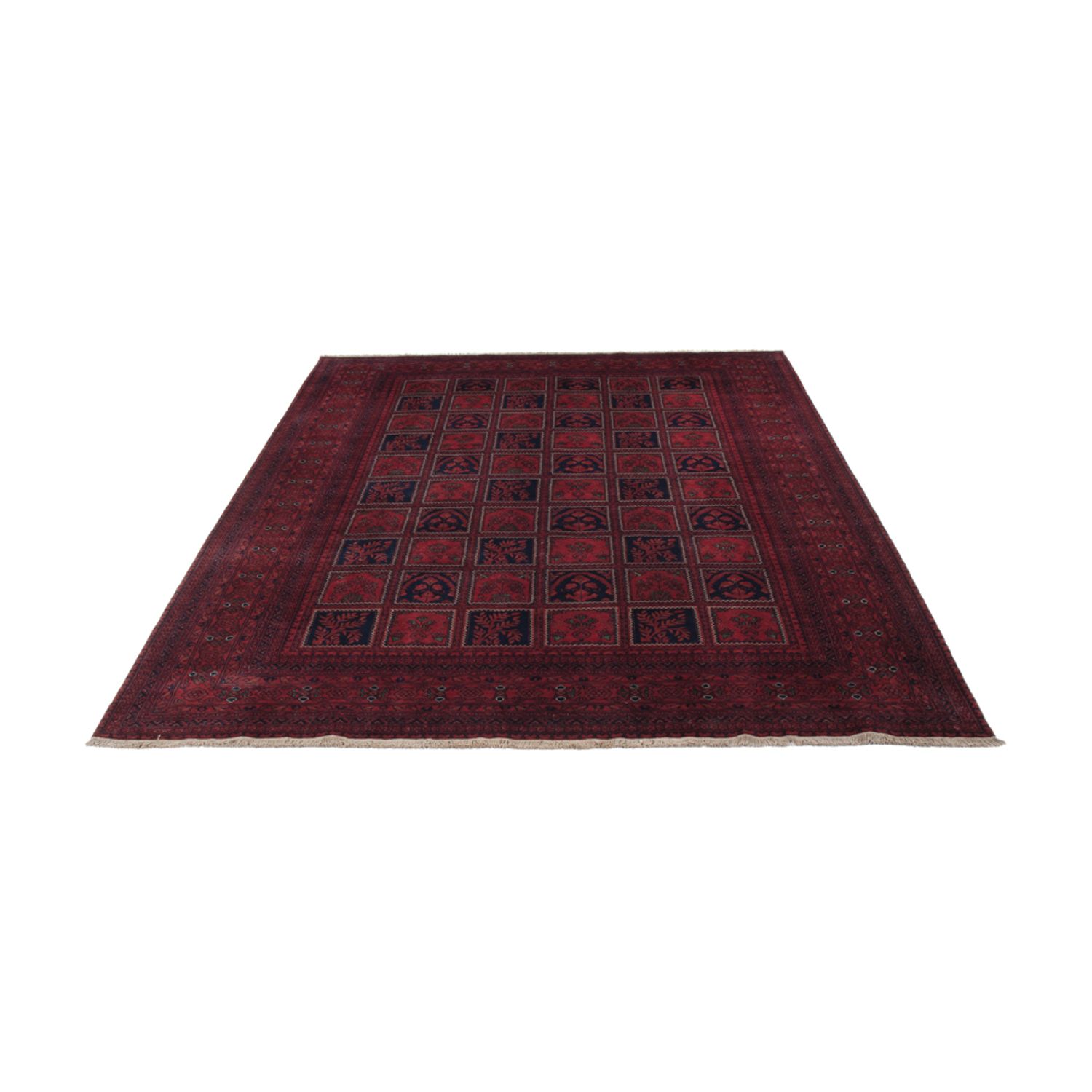 Afghan Rug - Royal - 285 x 195 cm - dark red